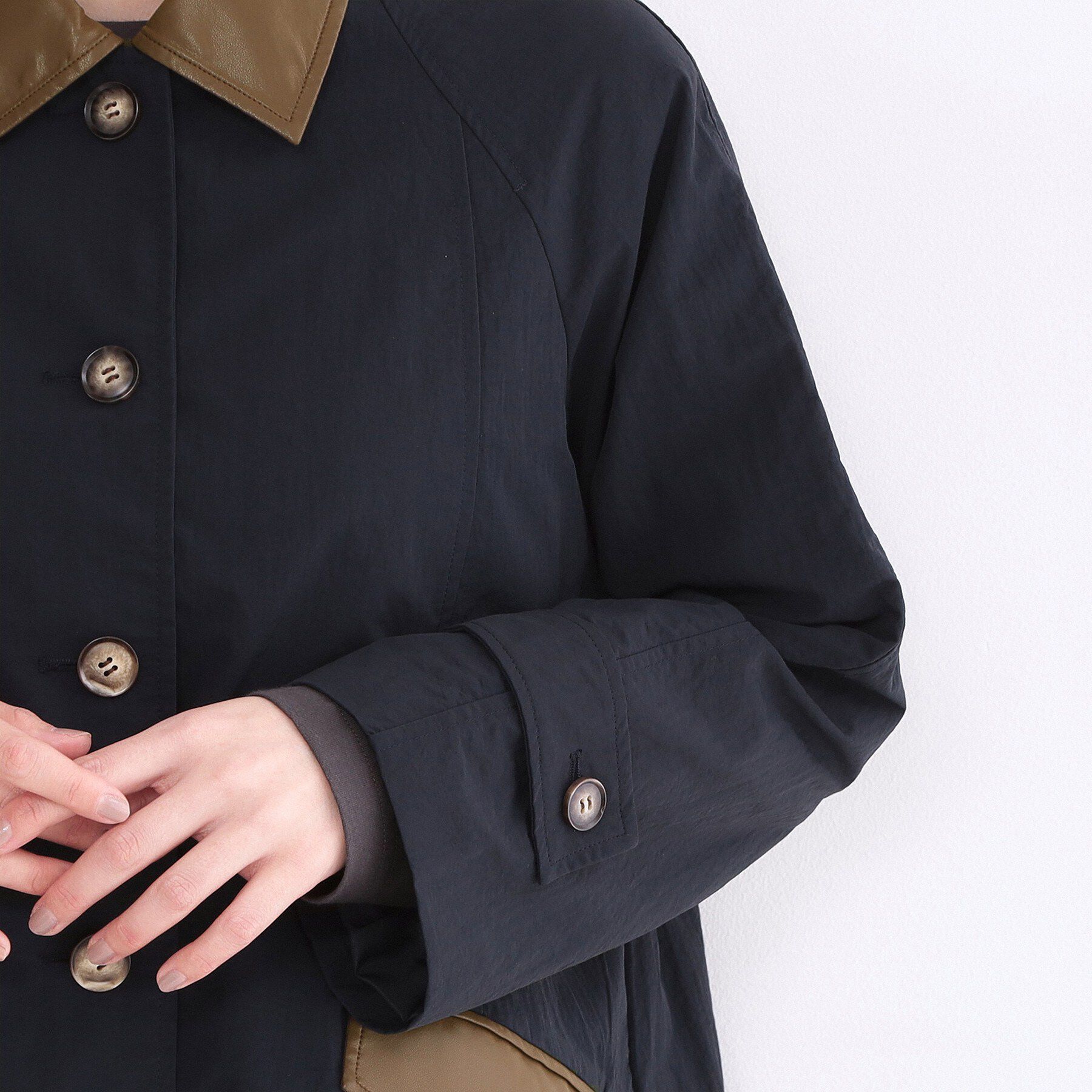 OPAQUE.CLIP「撥水ステンカラーコート【洗える】」|ステンカラーコート|