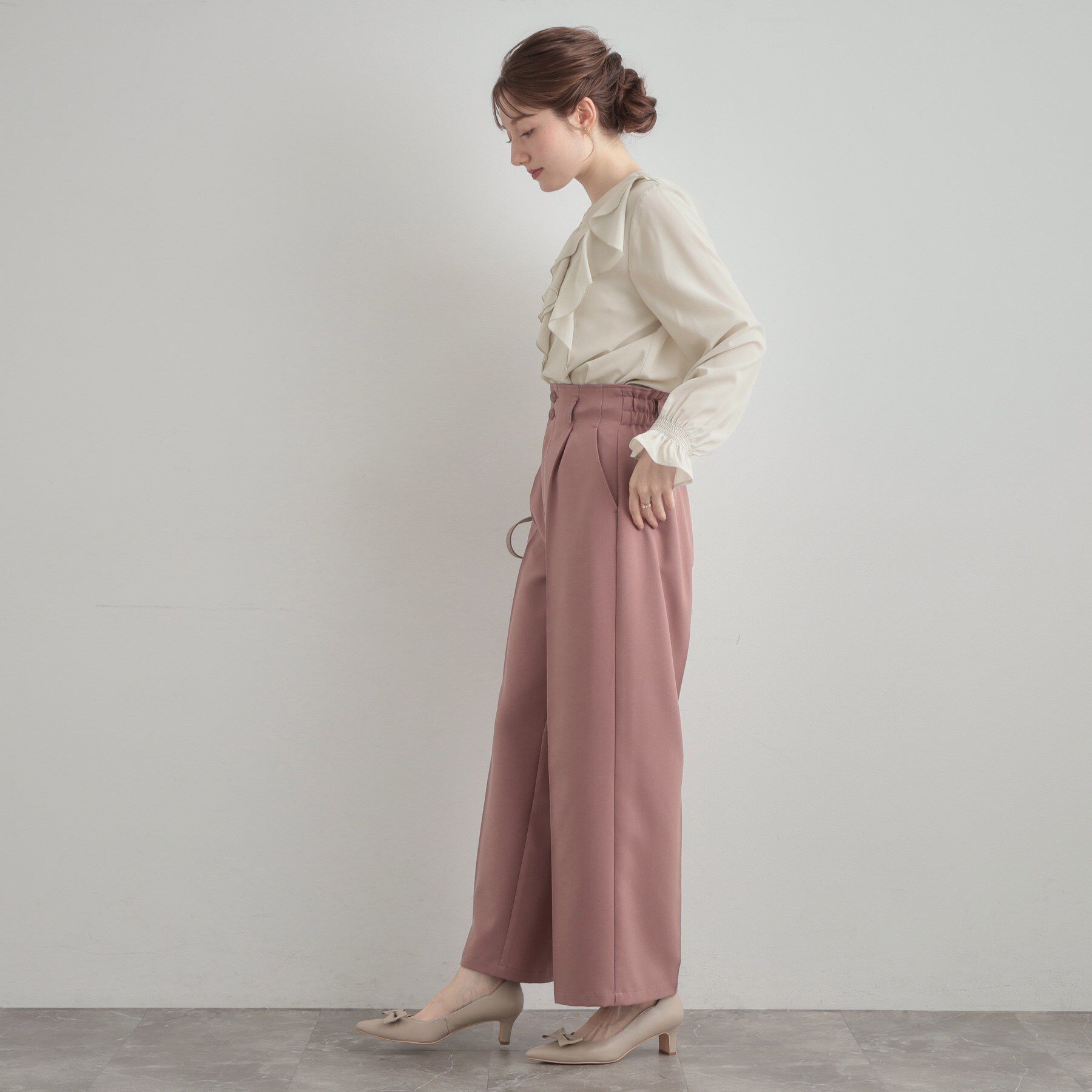 Couture broach「【大人可愛い・通勤】ラッフルフリルブラウス」|シャツ・ブラウス|