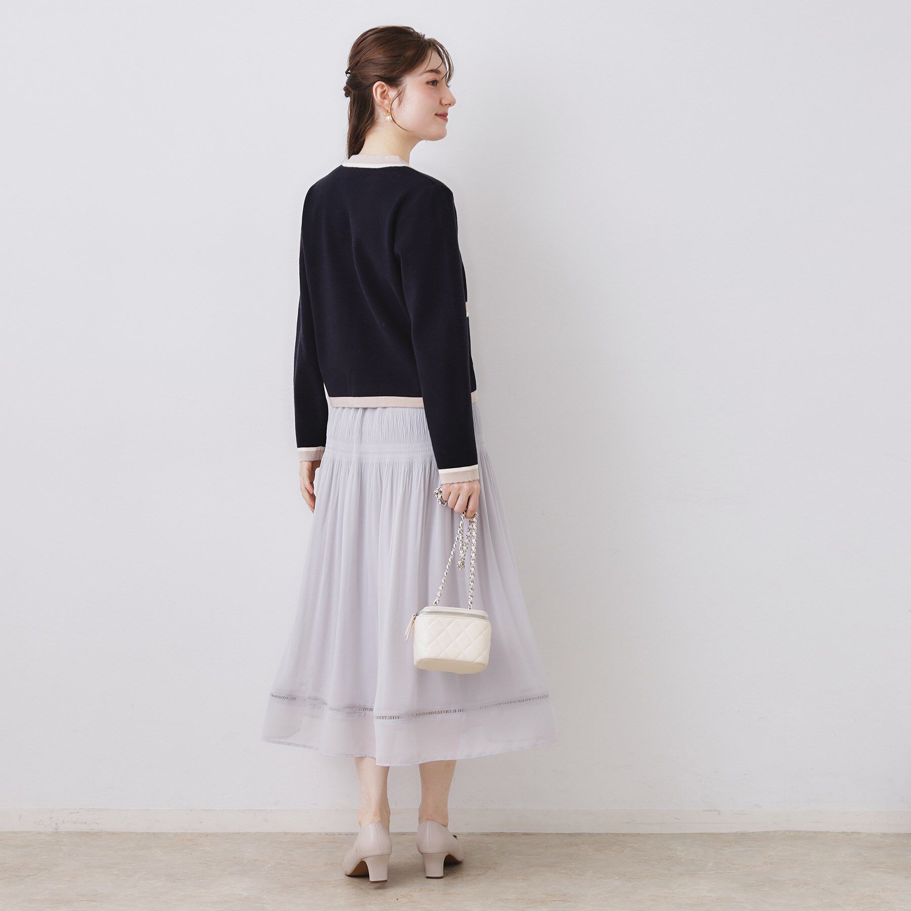 Couture broach「【通勤・着映え】配色 総針カーディガン」|カーディガン|