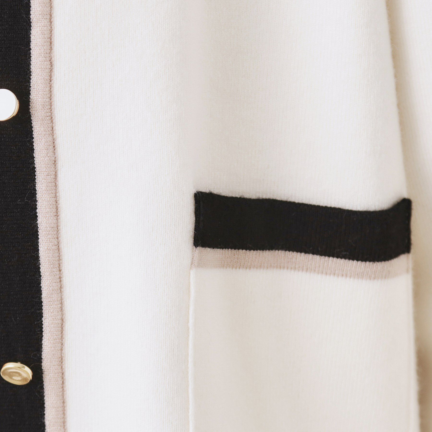 Couture broach「【通勤・着映え】配色 総針カーディガン」|カーディガン|