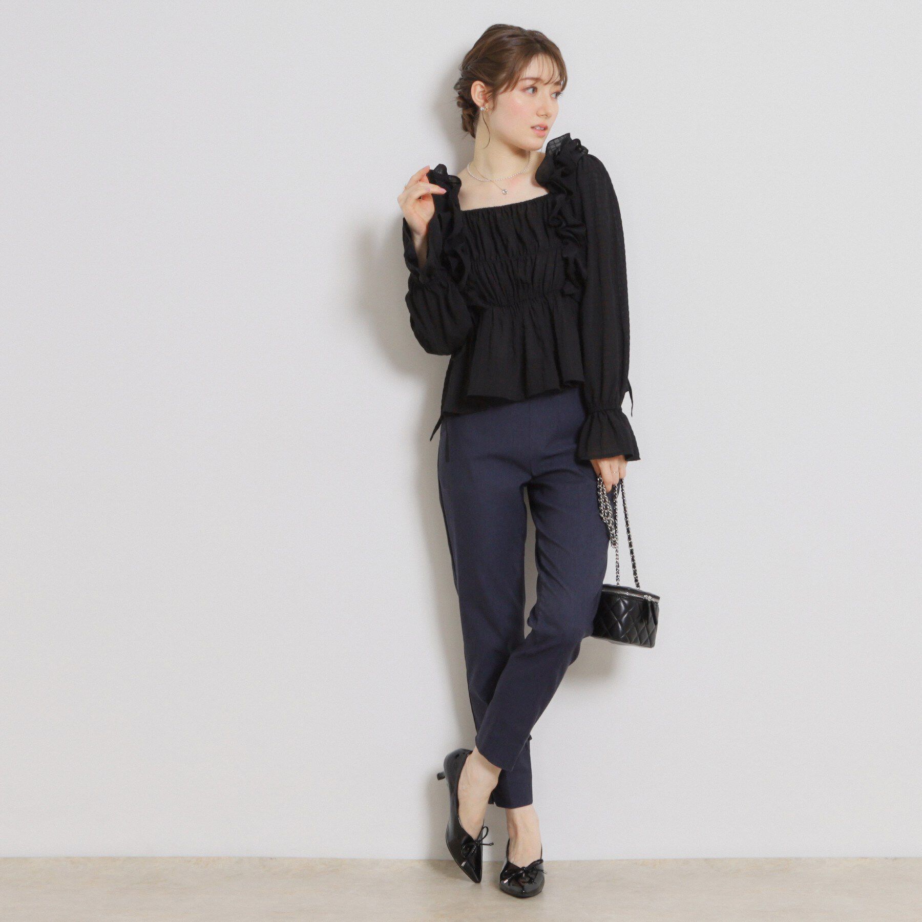 Couture broach「シアーシャーリングブラウス」|シャツ・ブラウス|