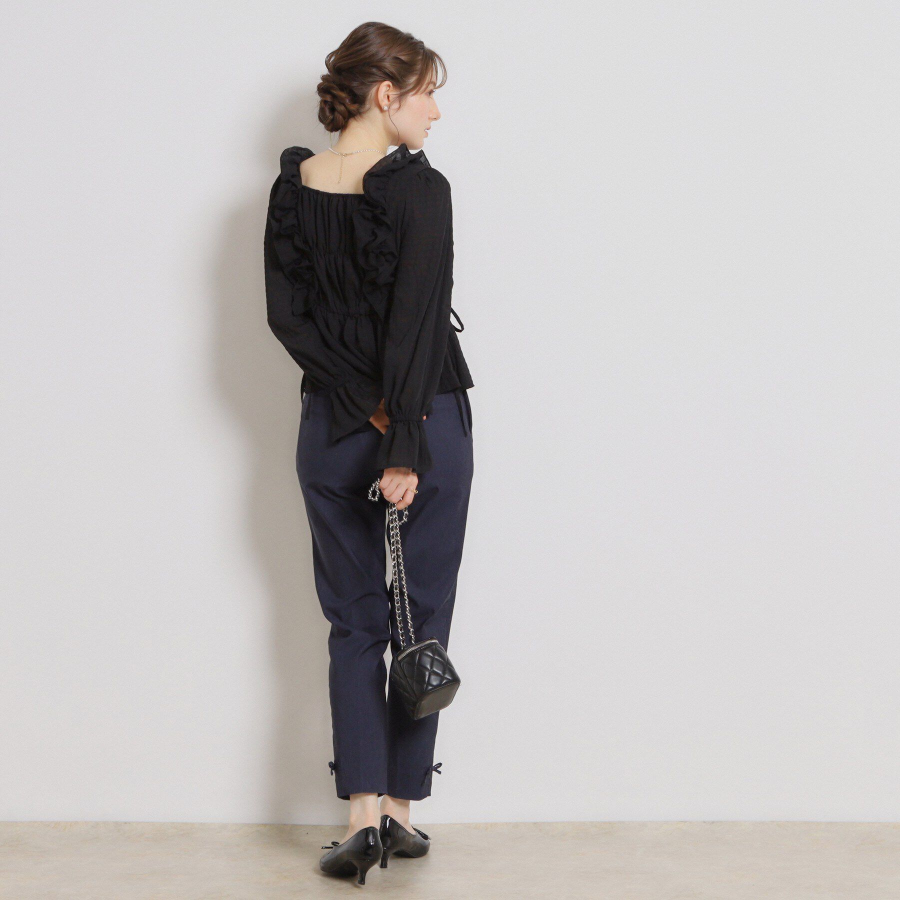 Couture broach「シアーシャーリングブラウス」|シャツ・ブラウス|