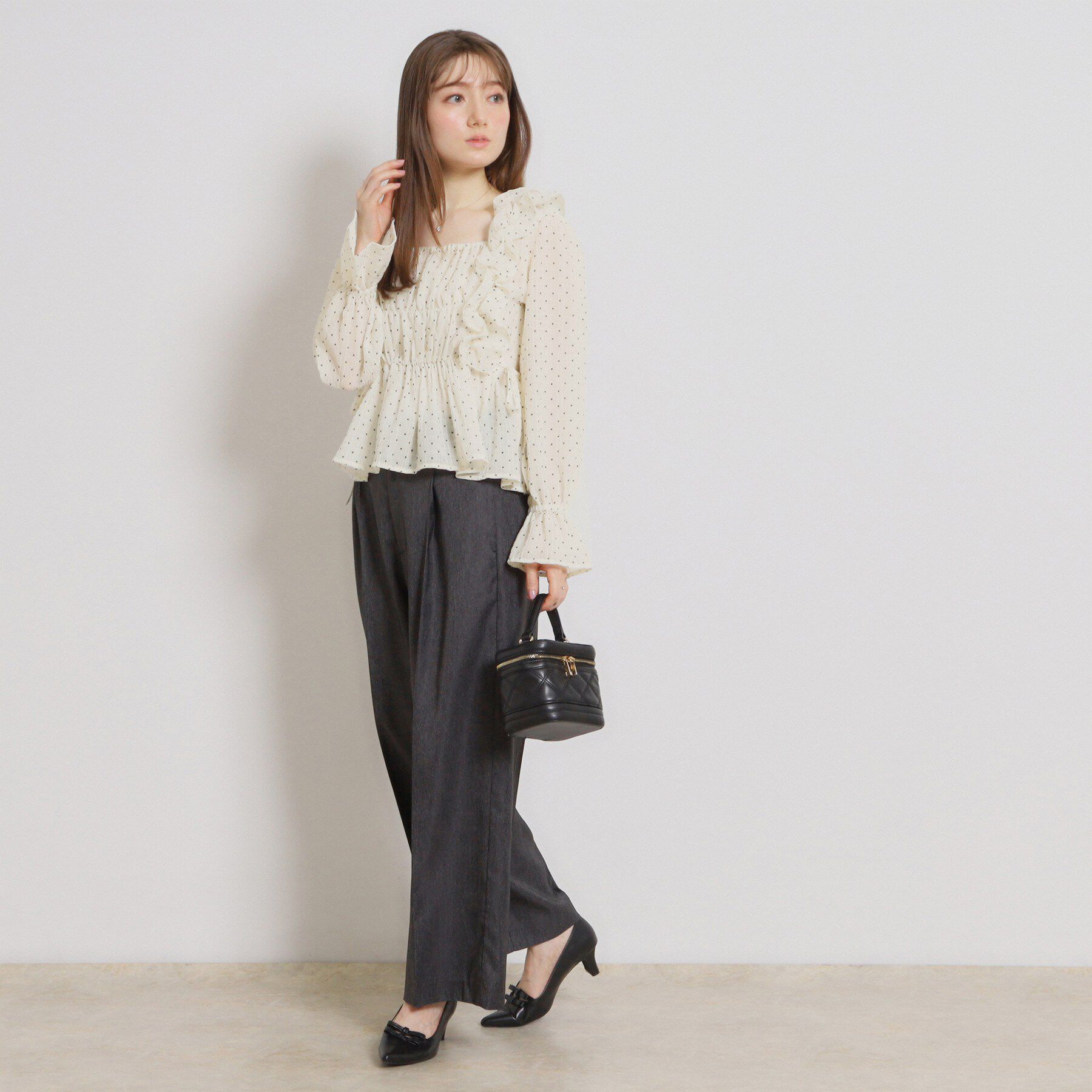 Couture broach「シアーシャーリングブラウス」|シャツ・ブラウス|