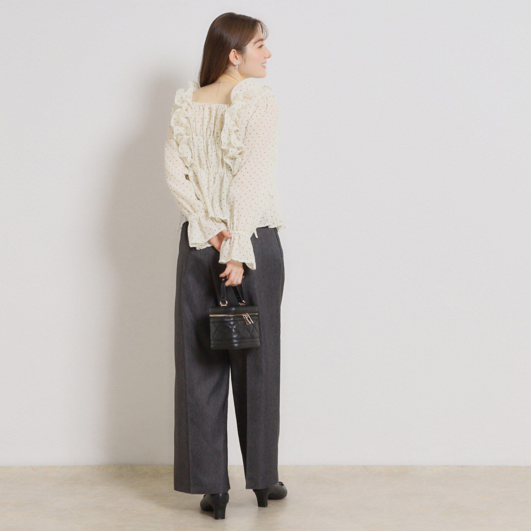 Couture broach「シアーシャーリングブラウス」|シャツ・ブラウス|