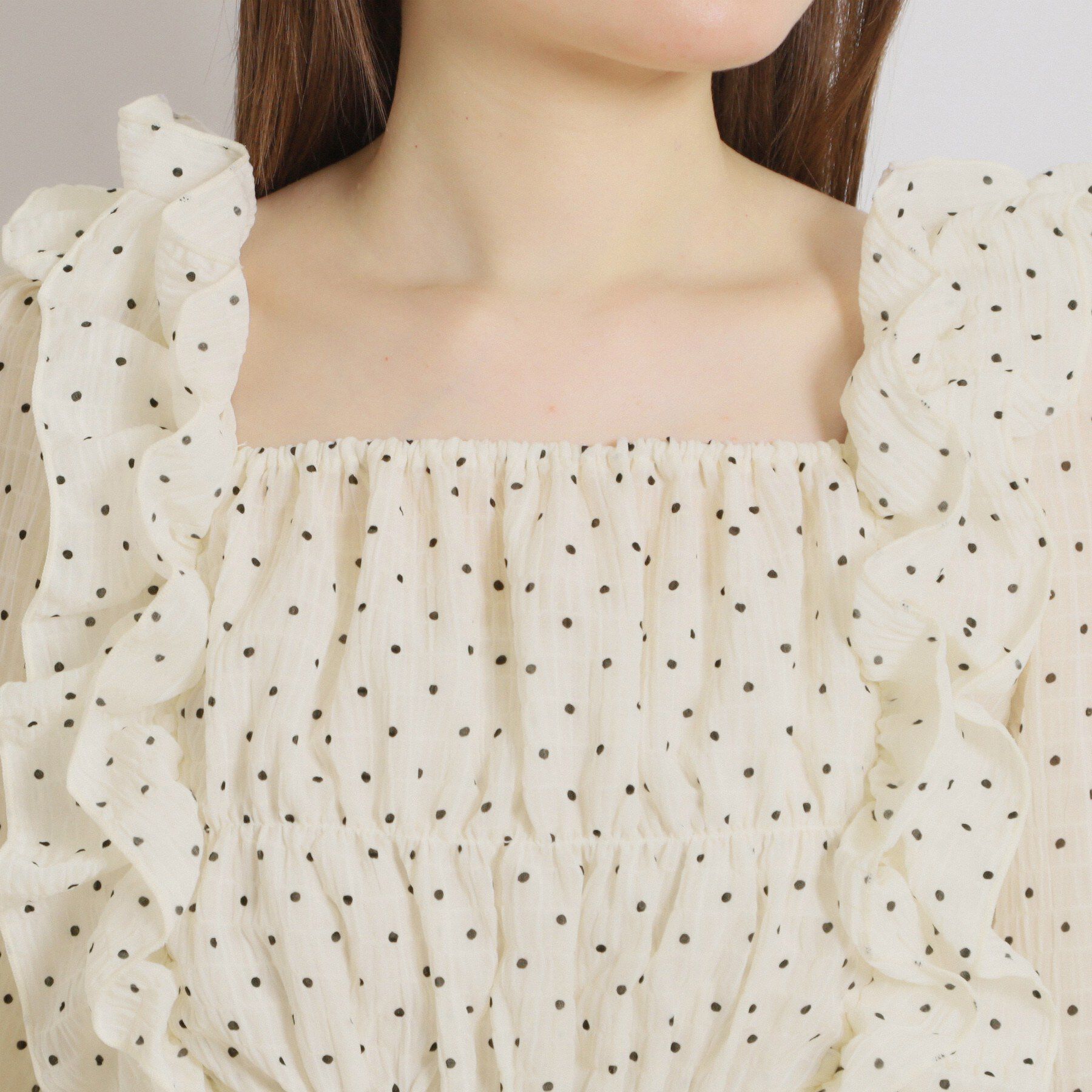 Couture broach「シアーシャーリングブラウス」|シャツ・ブラウス|