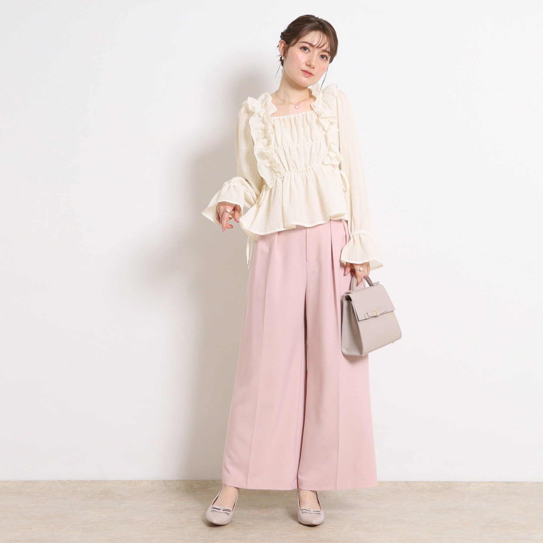 Couture broach「シアーシャーリングブラウス」|シャツ・ブラウス|