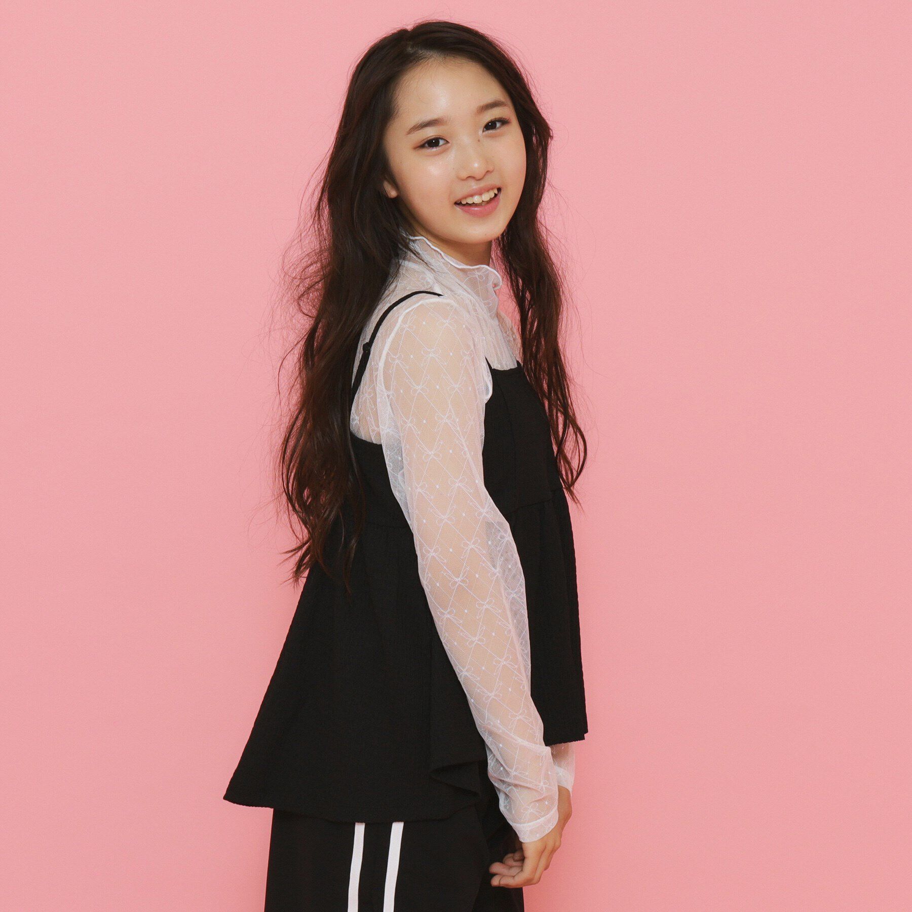 PINK-latte「【セットアイテム】リボンシアートップス＋キャミソールセット」|その他|