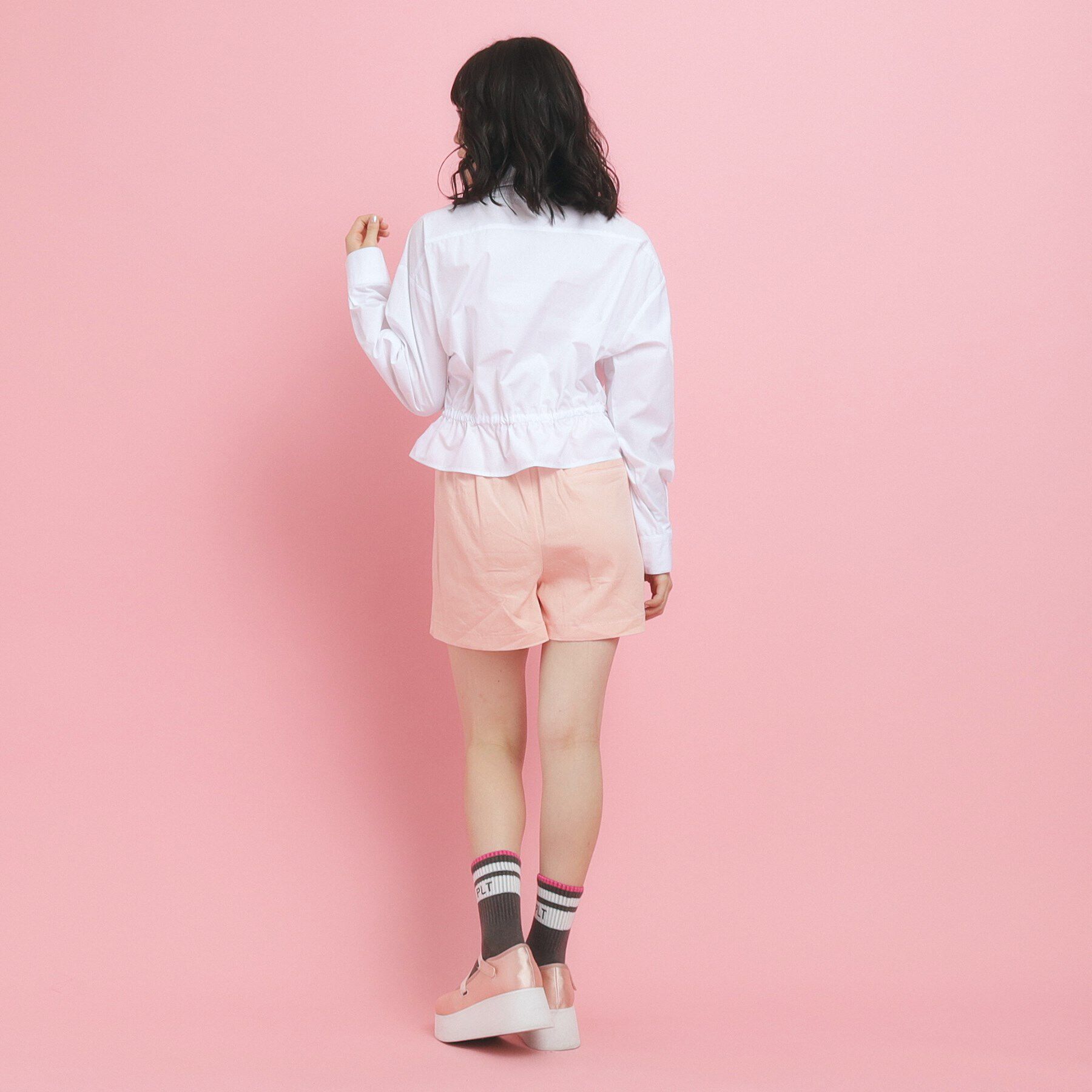 PINK-latte「【着回し力◎】ラップショートパンツ」|キュロット|