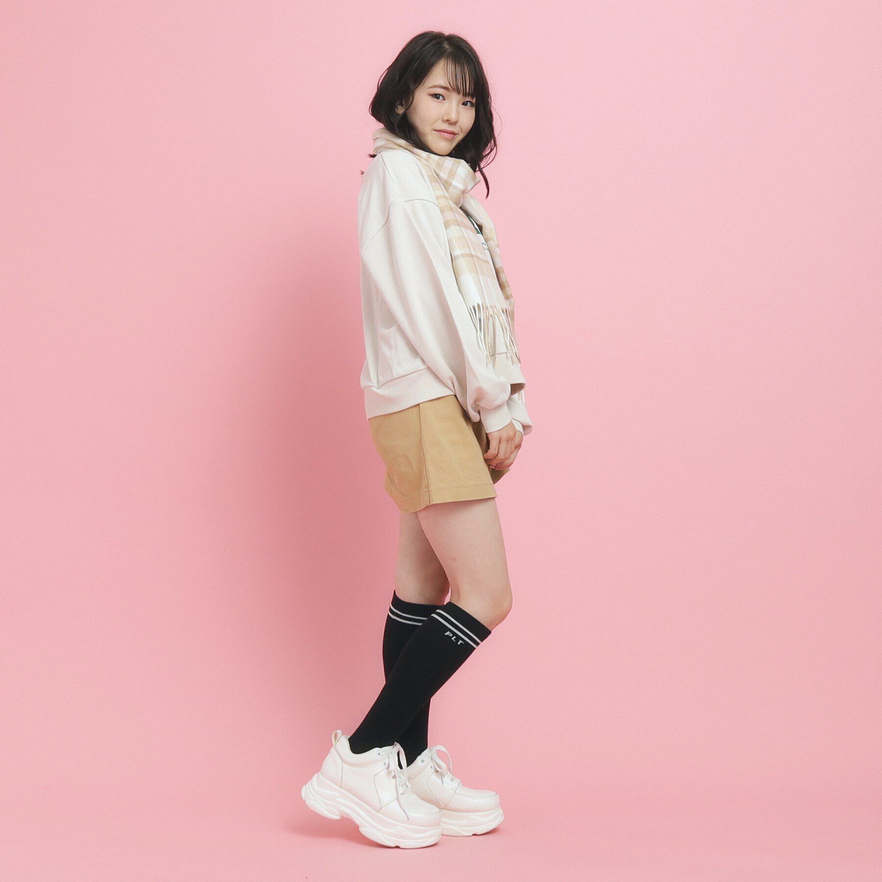 PINK-latte「【着回し力◎】ラップショートパンツ」|キュロット|