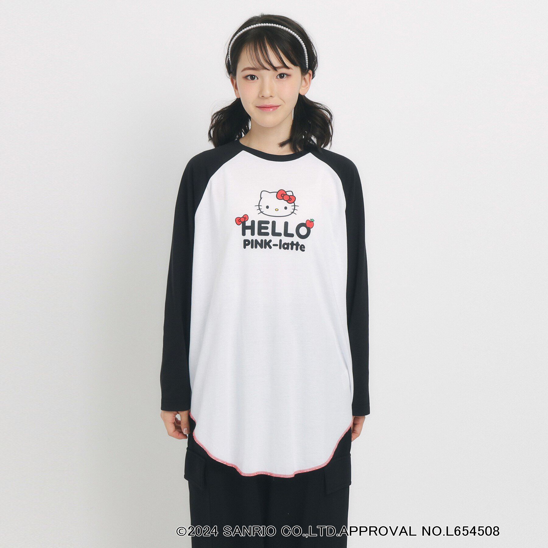 PINK-latte「【サンリオコラボ】ラグランロンT」|Tシャツ・カットソー|