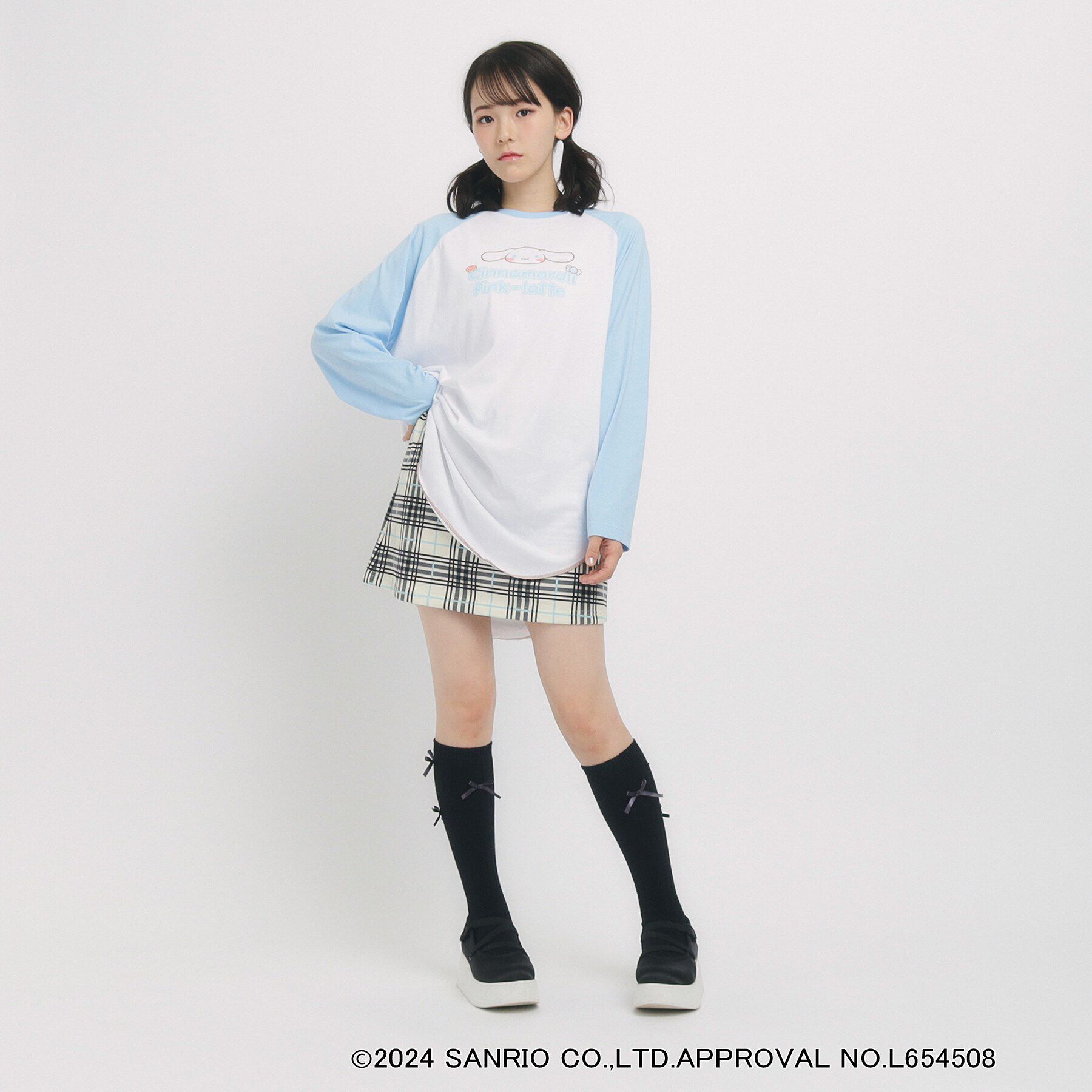 PINK-latte「【サンリオコラボ】ラグランロンT」|Tシャツ・カットソー|