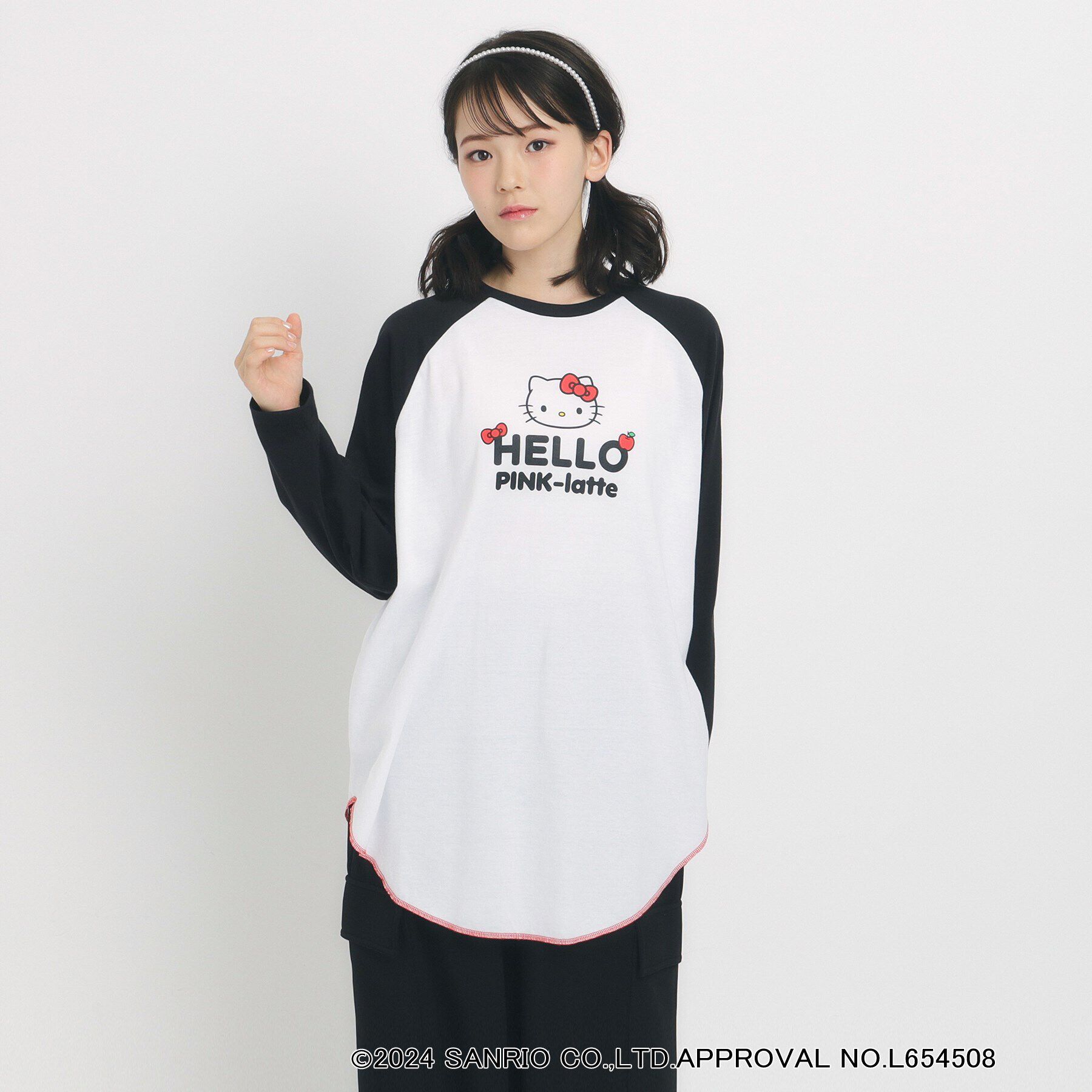 PINK-latte「【サンリオコラボ】ラグランロンT」|Tシャツ・カットソー|