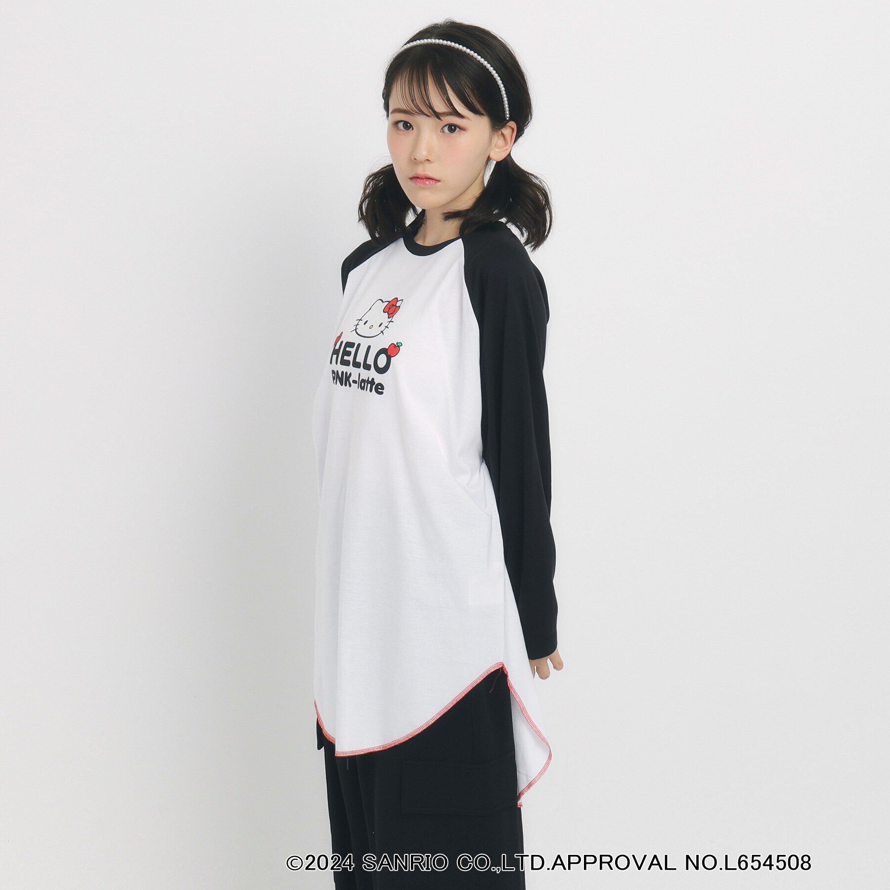 PINK-latte「【サンリオコラボ】ラグランロンT」|Tシャツ・カットソー|