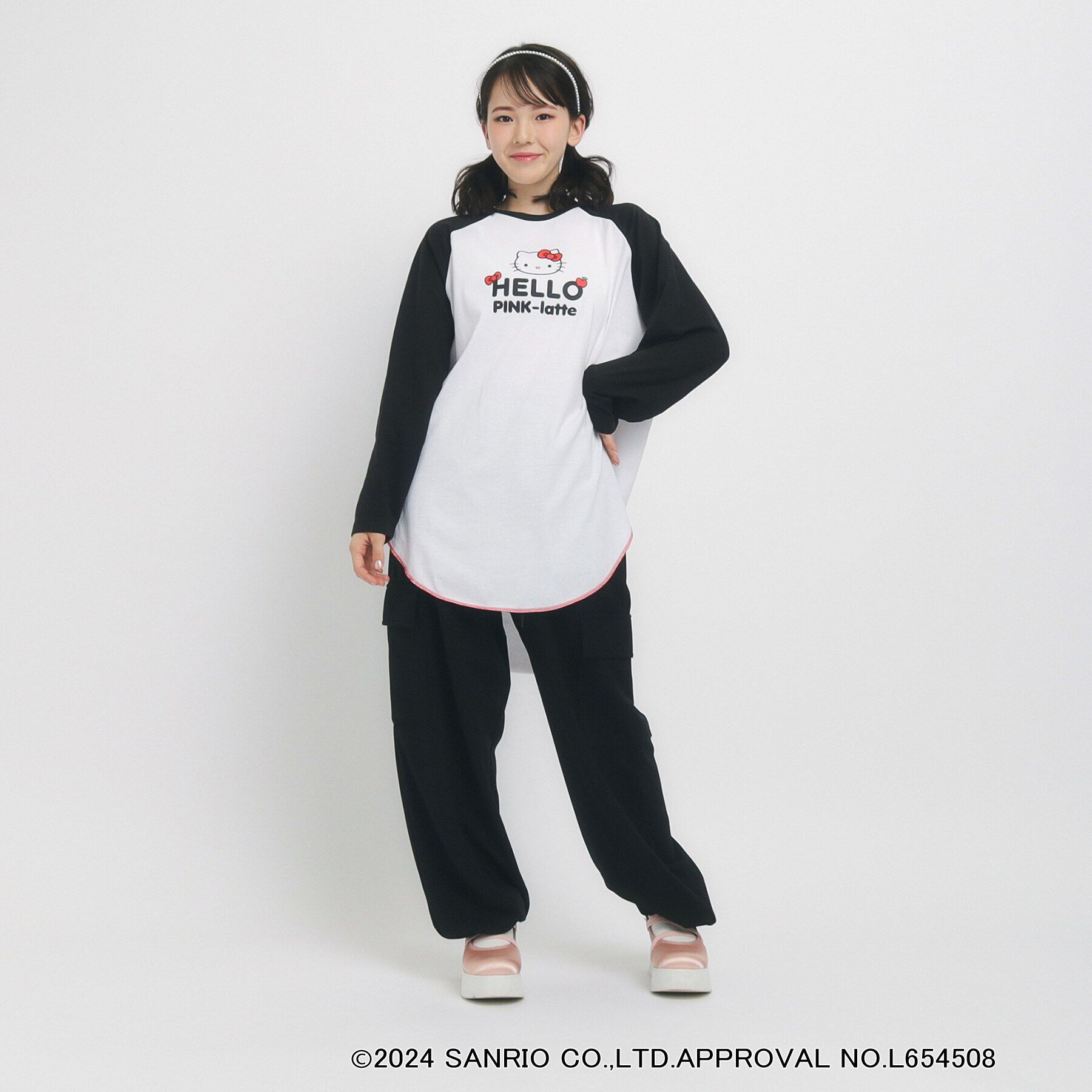 PINK-latte「【サンリオコラボ】ラグランロンT」|Tシャツ・カットソー|