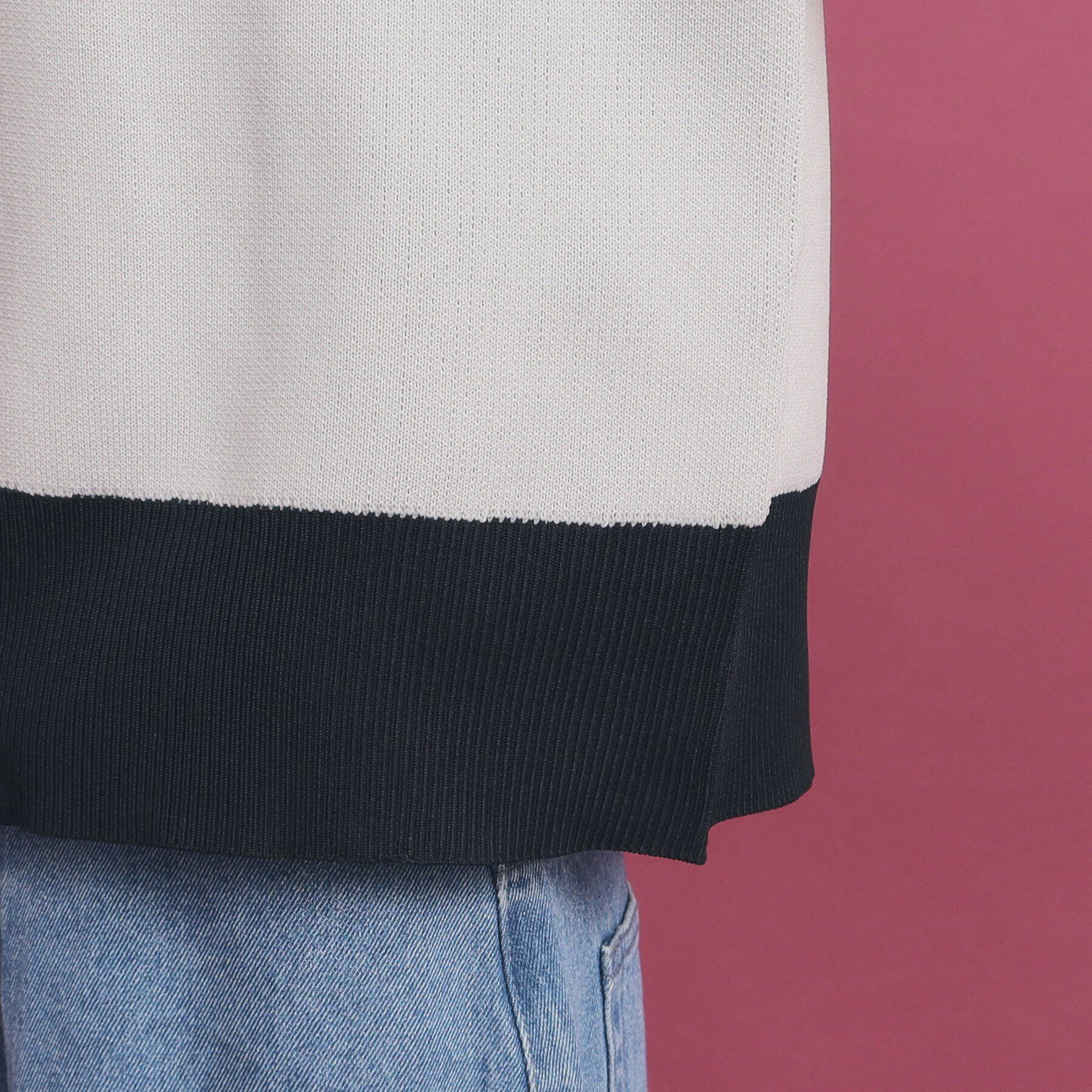 PINK-latte「スポンディッシュニットブルゾン」|カーディガン|