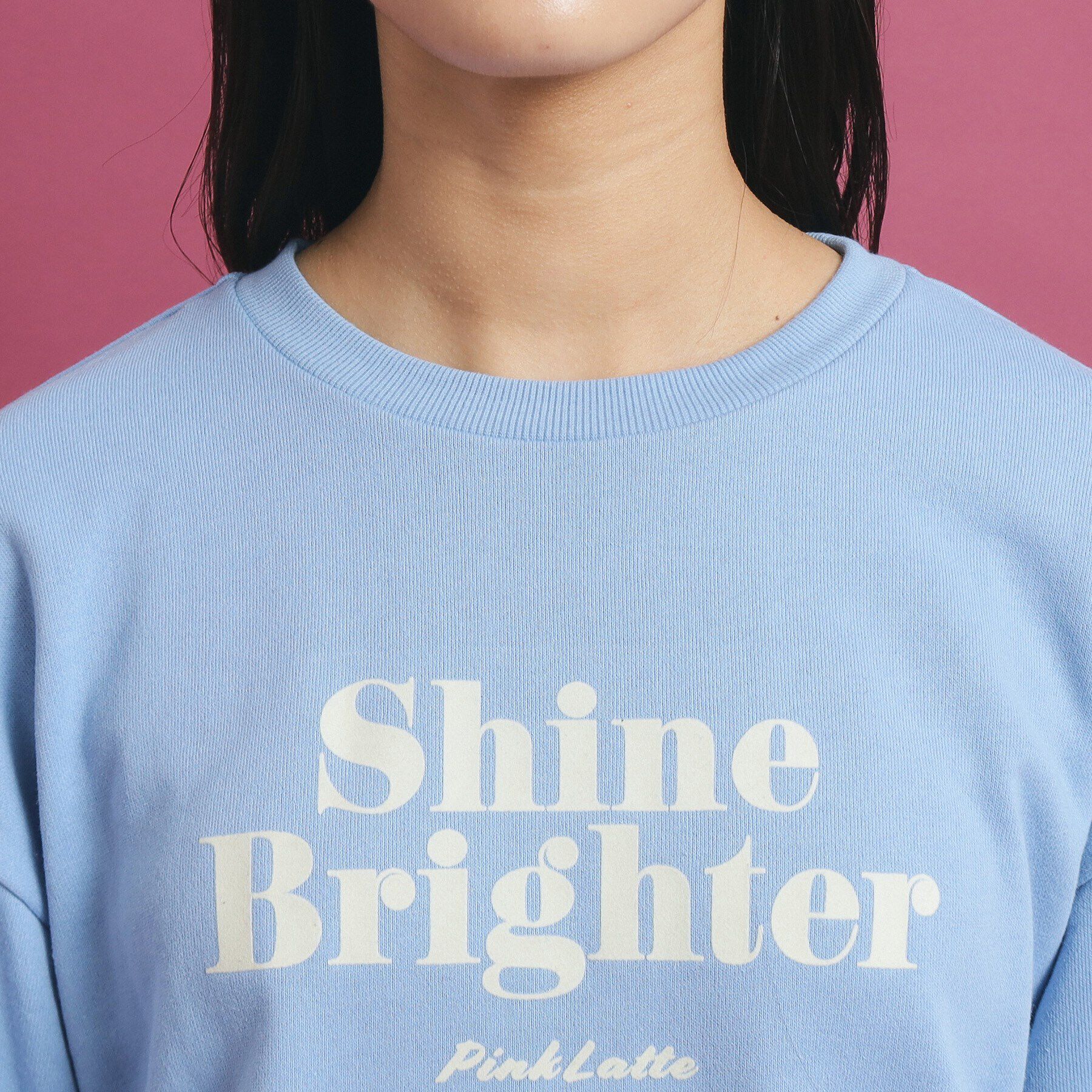 PINK-latte「リンガー裏毛プルオーバー」|Tシャツ・カットソー|