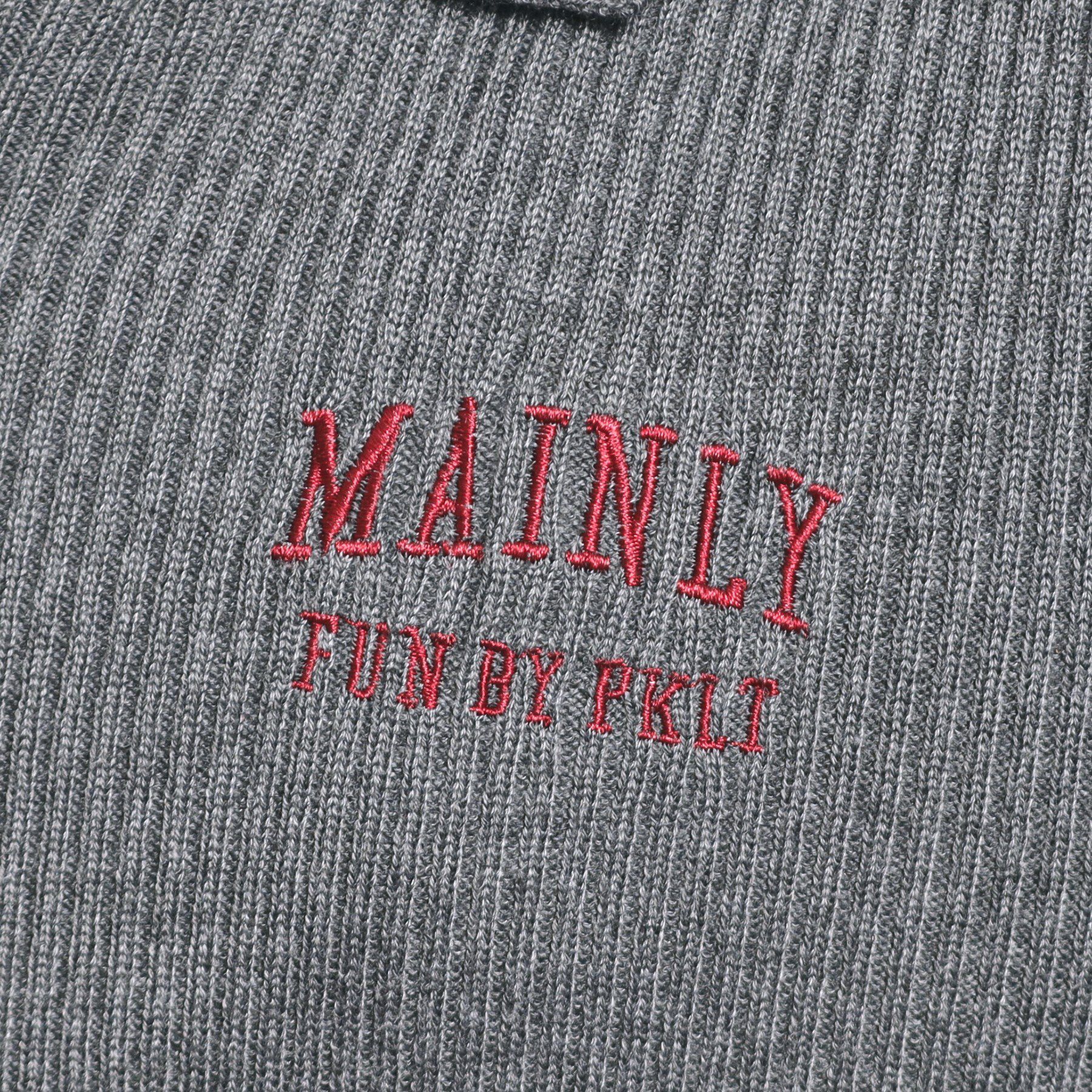 PINK-latte「【セットアップあり】ジップリブニット」|ニット・セーター|