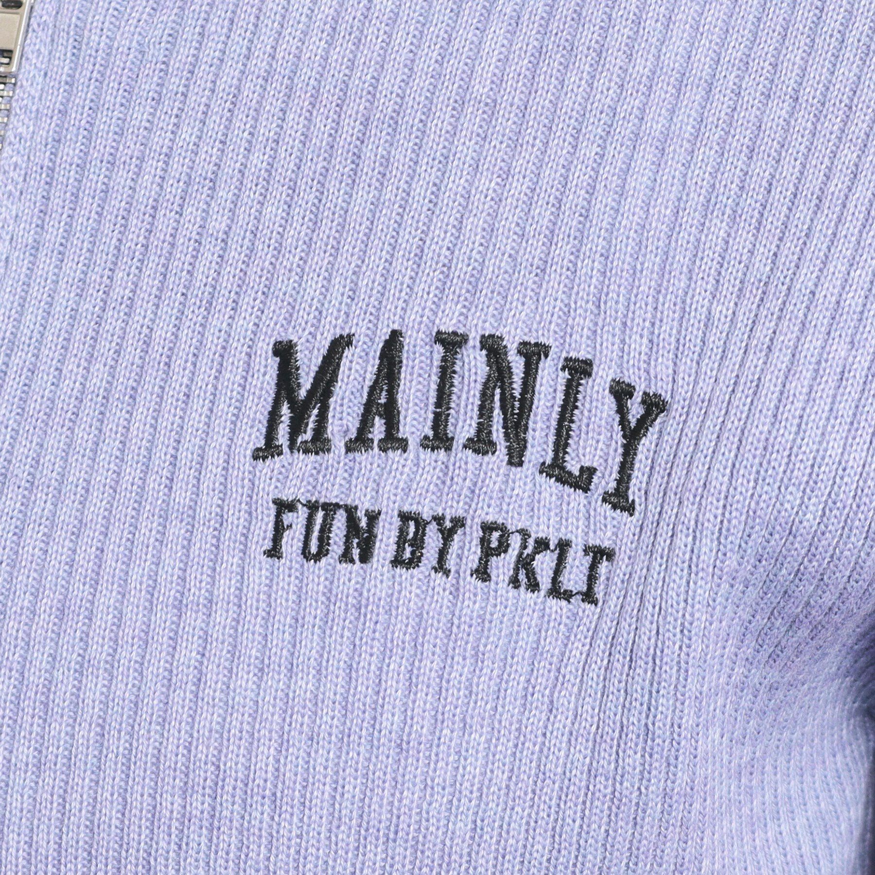 PINK-latte「【セットアップあり】ジップリブニット」|ニット・セーター|