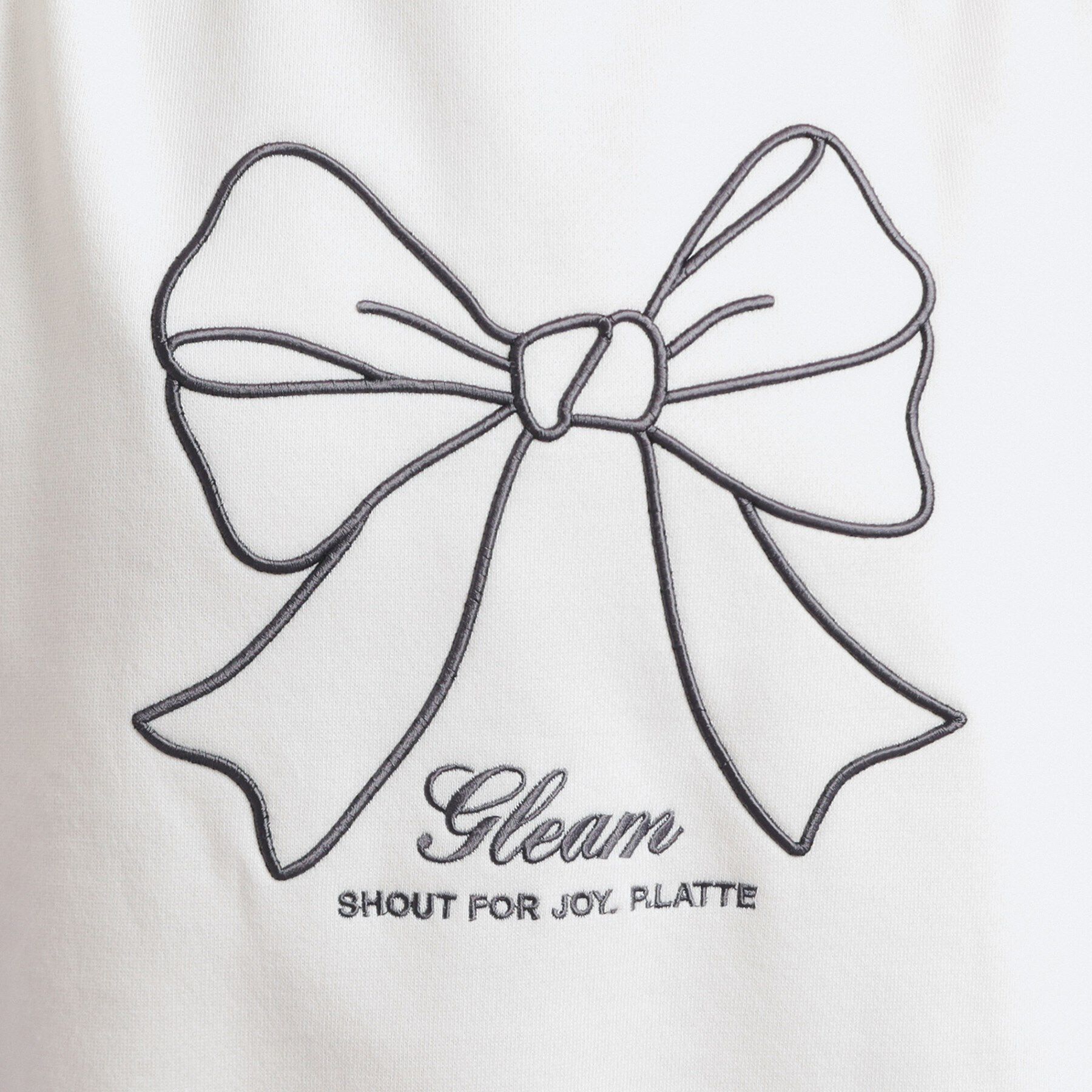 PINK-latte「リボン立体刺繍裏起毛プルオーバー」|その他|