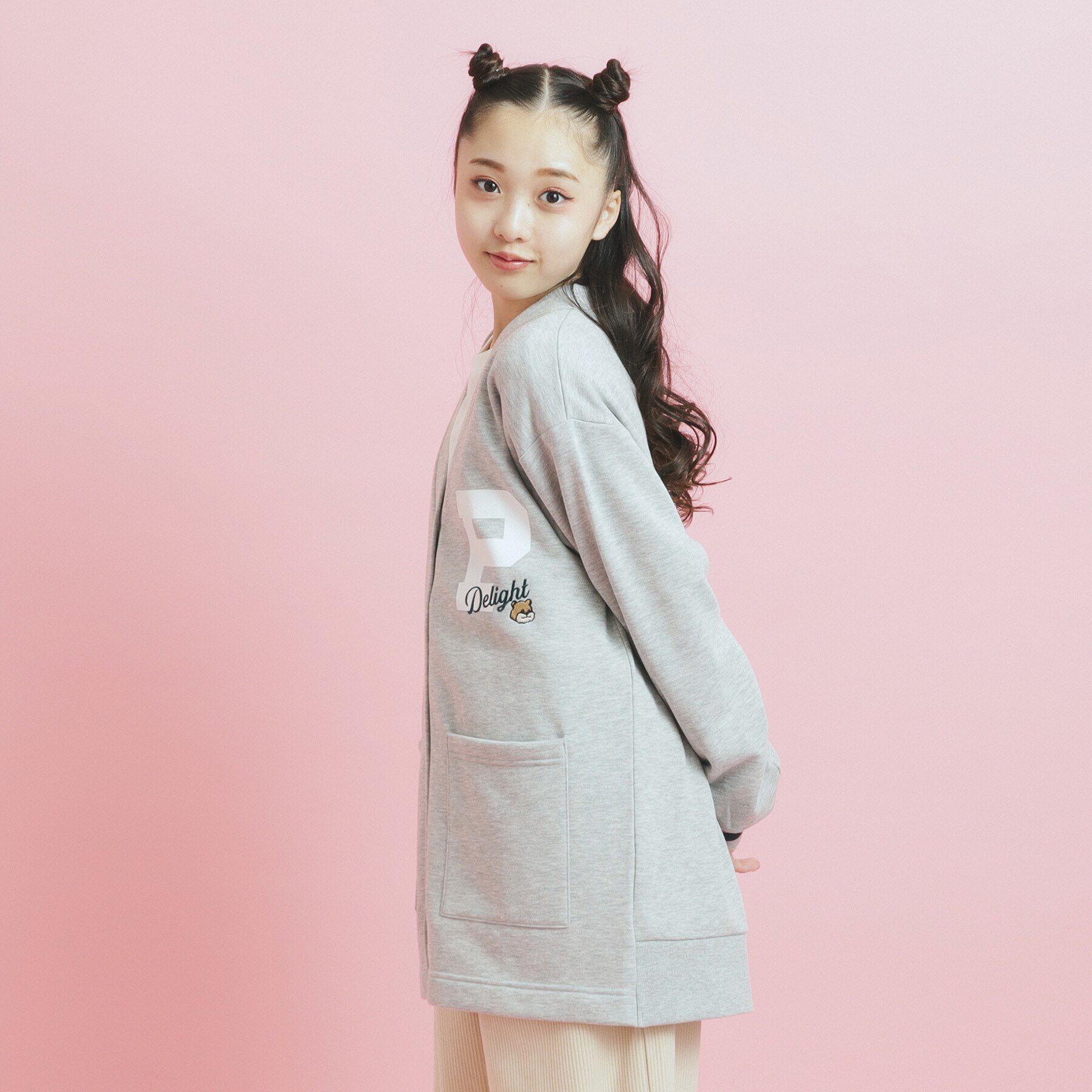 PINK-latte「【大人気復活】カレッジロゴカーディガン秋冬VER」|カーディガン|