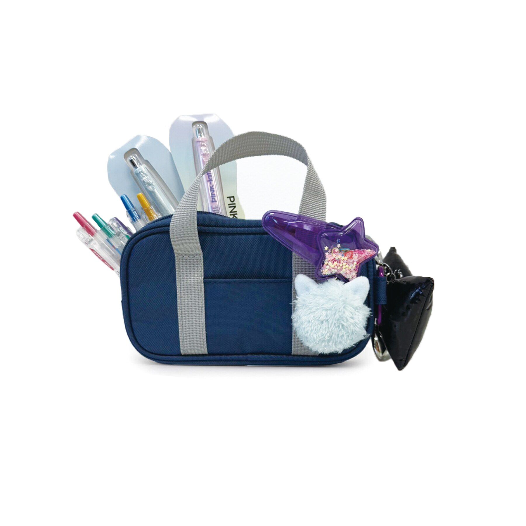 PINK-latte「スクバペンポーチ」|ポーチ|ブルー(093)