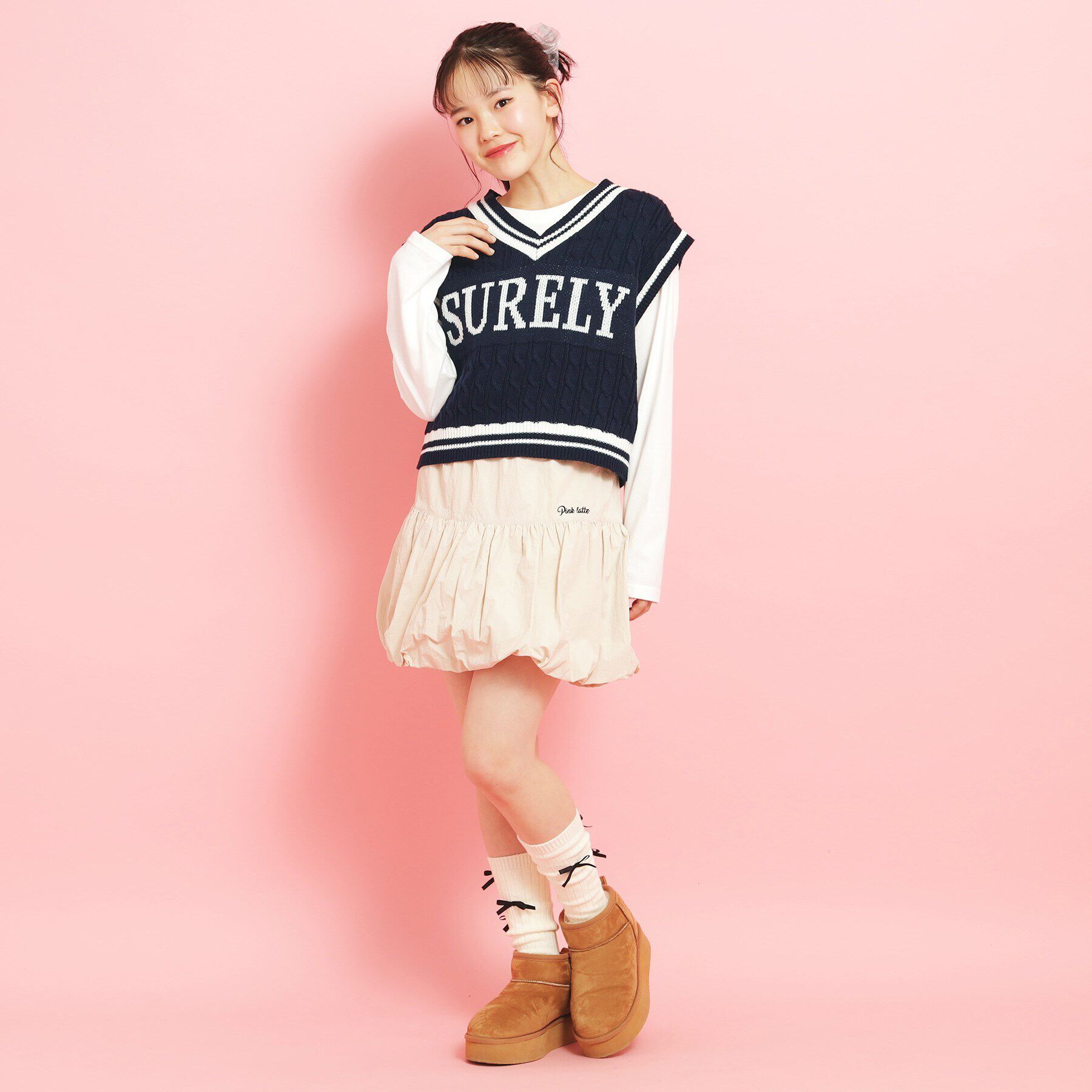 PINK-latte「【アソート】ニットベスト」|ベスト・ジレ|