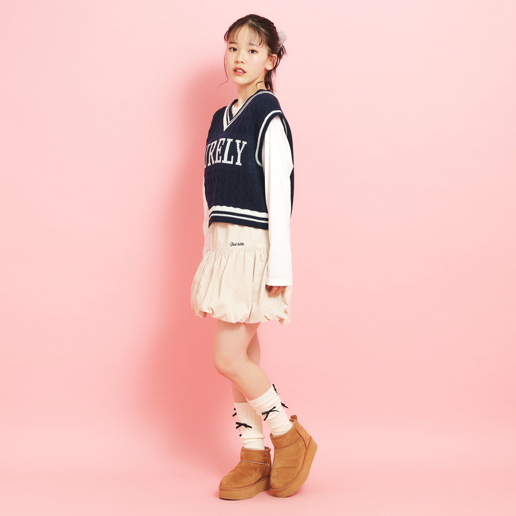 PINK-latte「【アソート】ニットベスト」|ベスト・ジレ|