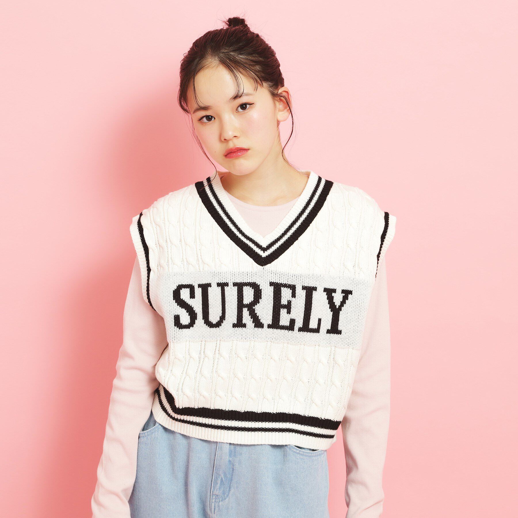 PINK-latte「【アソート】ニットベスト」|ベスト・ジレ|