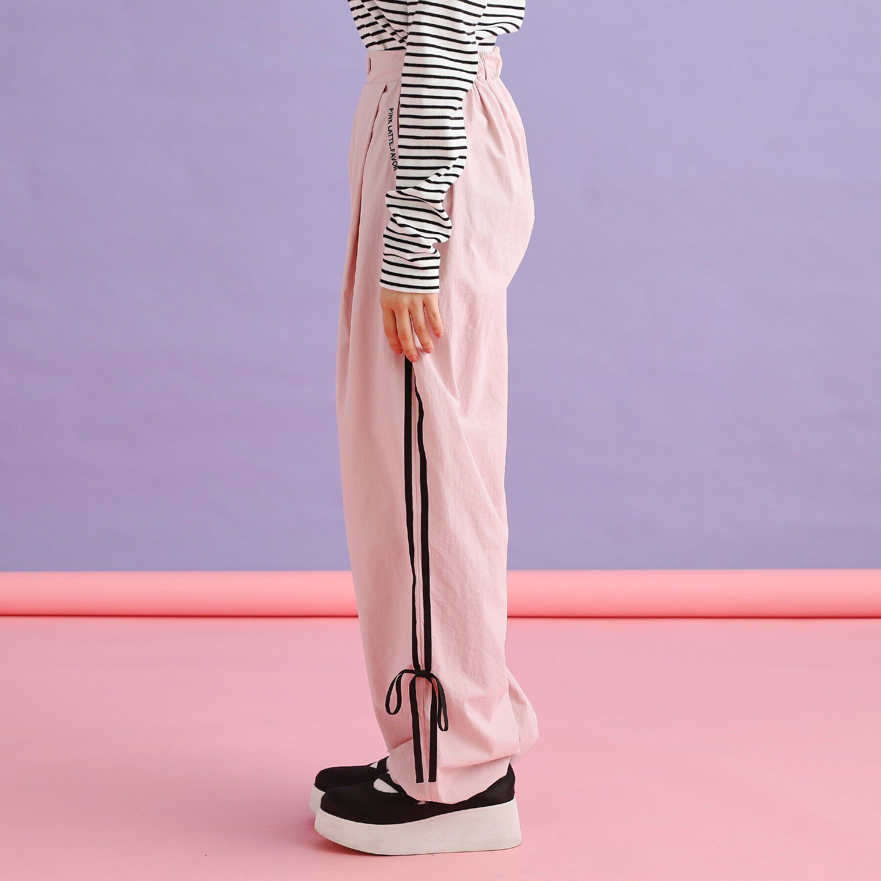 PINK-latte「ラインリボンシャカパンツ」|その他|
