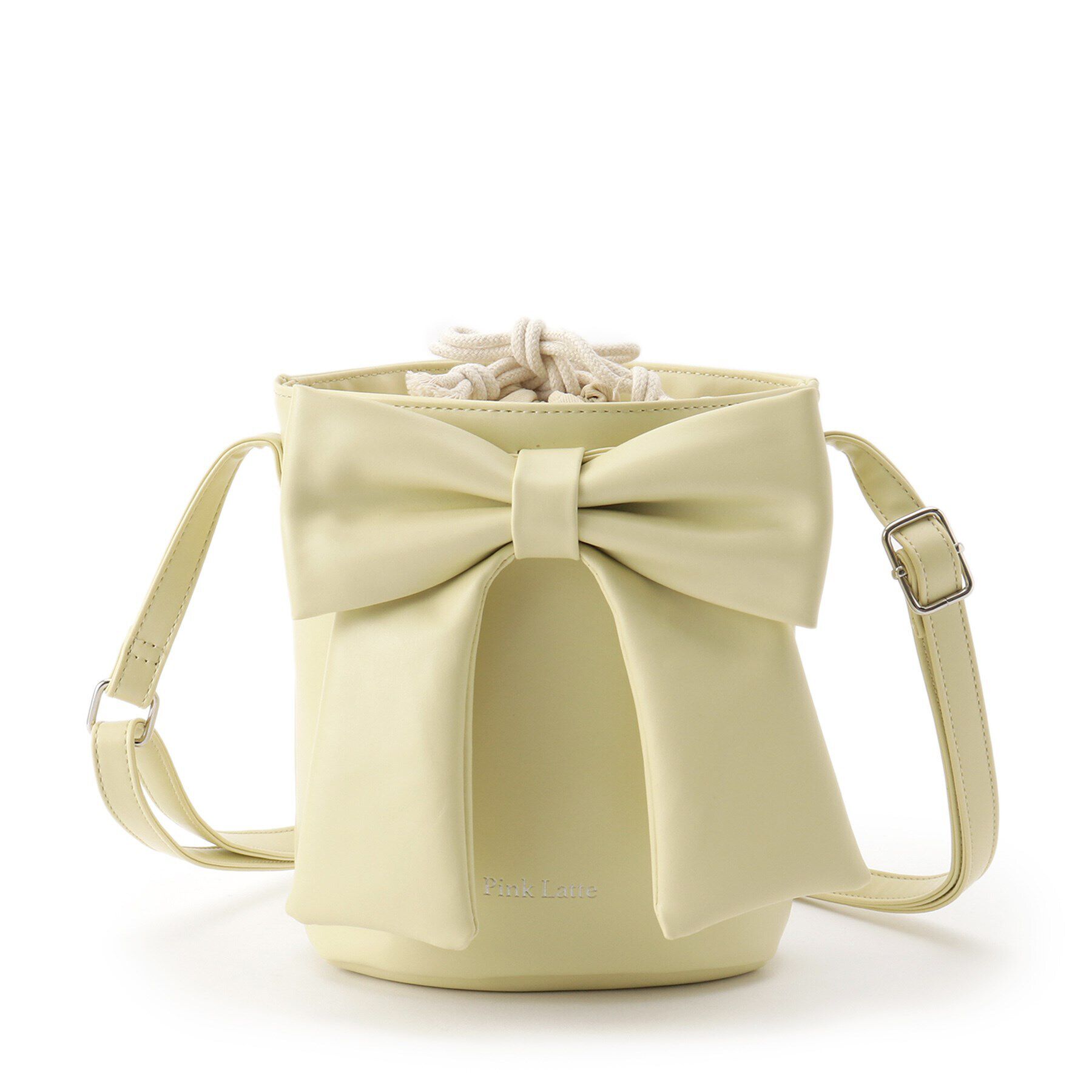 PINK-latte「リボン巾着バッグ」|ショルダー・メッセンジャー|