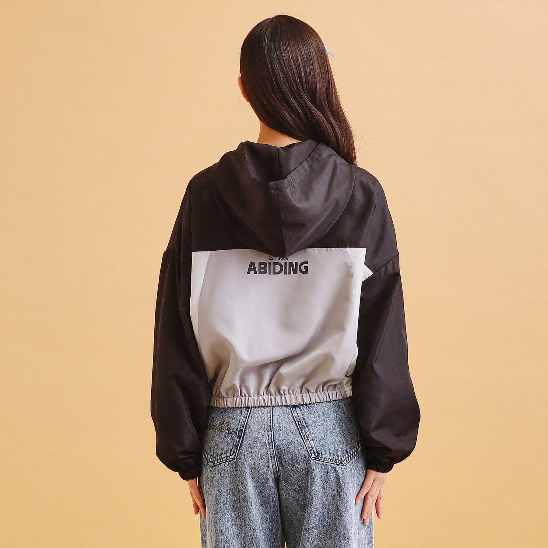 PINK-latte「配色切替ブルゾン」|ブルゾン・スタジャン|