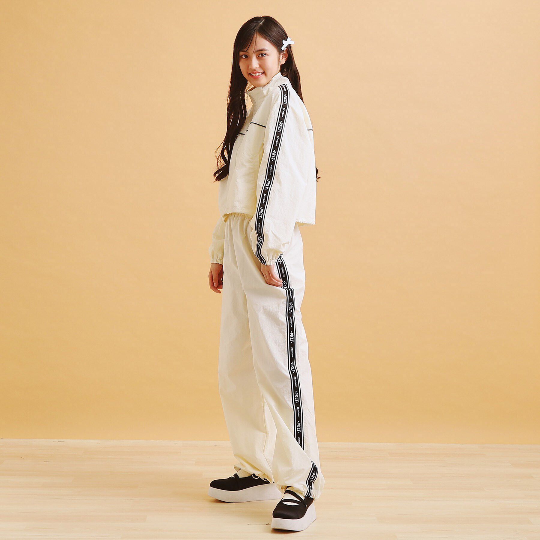 PINK-latte「ロゴラインパラシュートパンツ」|その他|