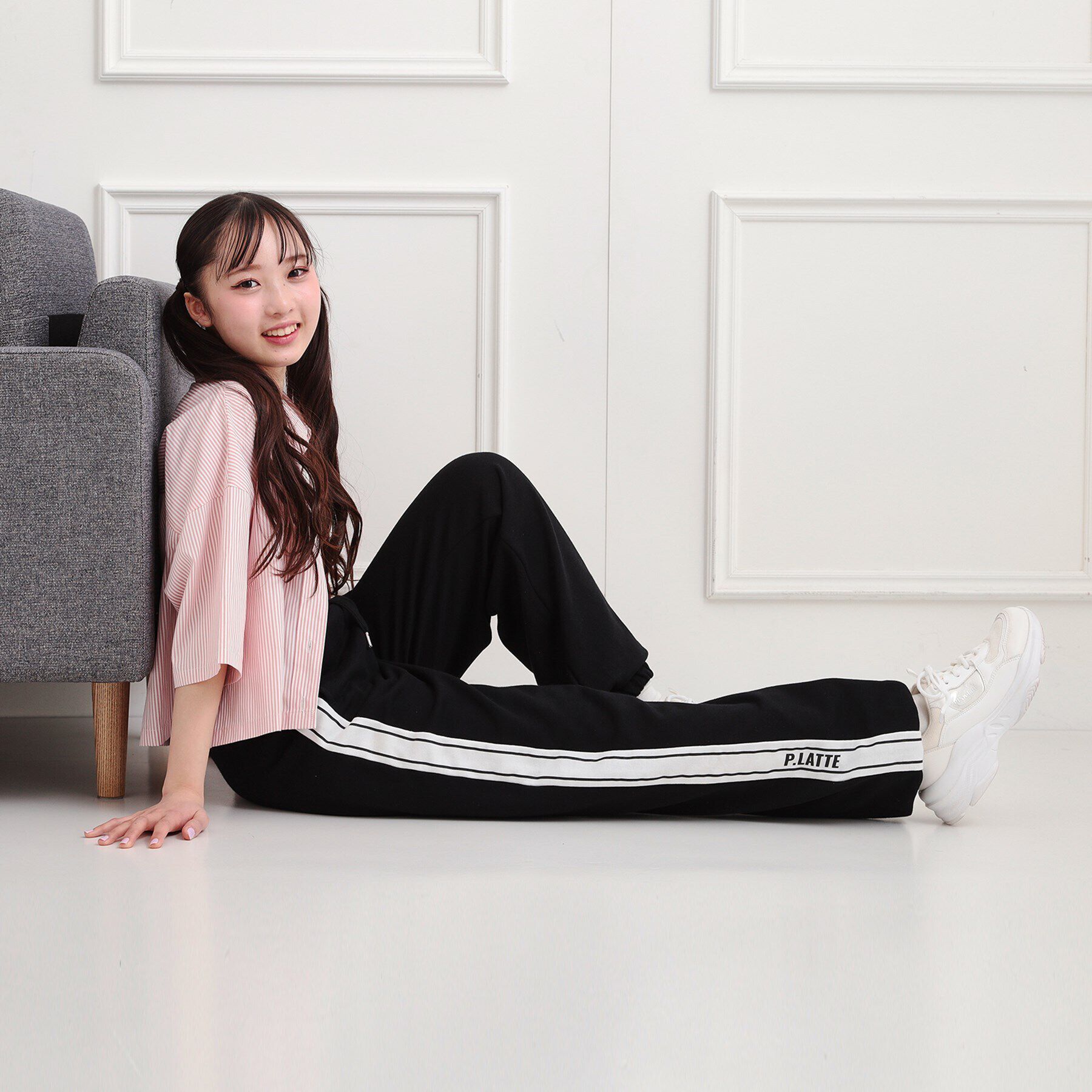 PINK-latte「ミニ裏毛サイド切替パンツ」|その他|