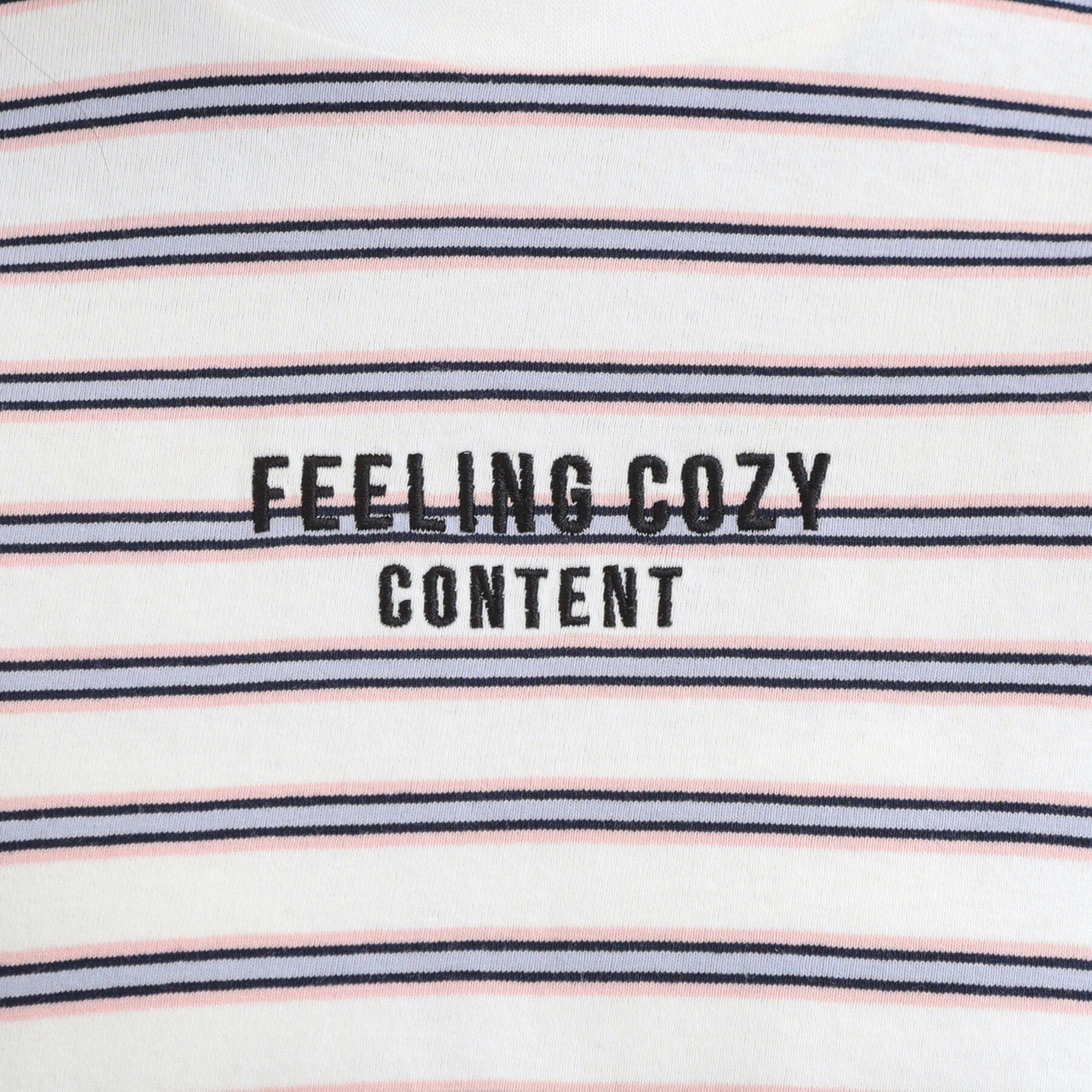 PINK-latte「クロップドボーダーTシャツ」|Tシャツ・カットソー|