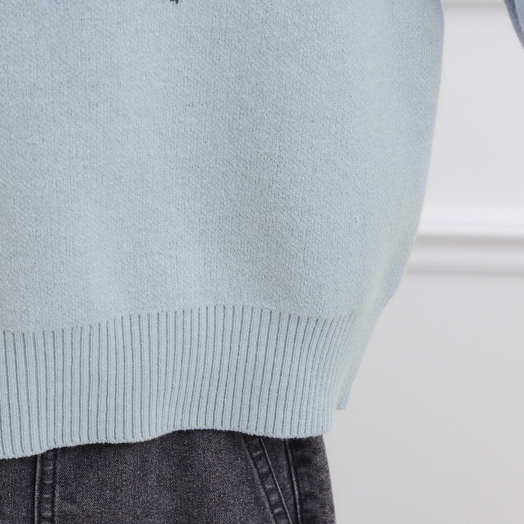 PINK-latte「もちもちハーフZIPニットプルオーバー」|ニット・セーター|