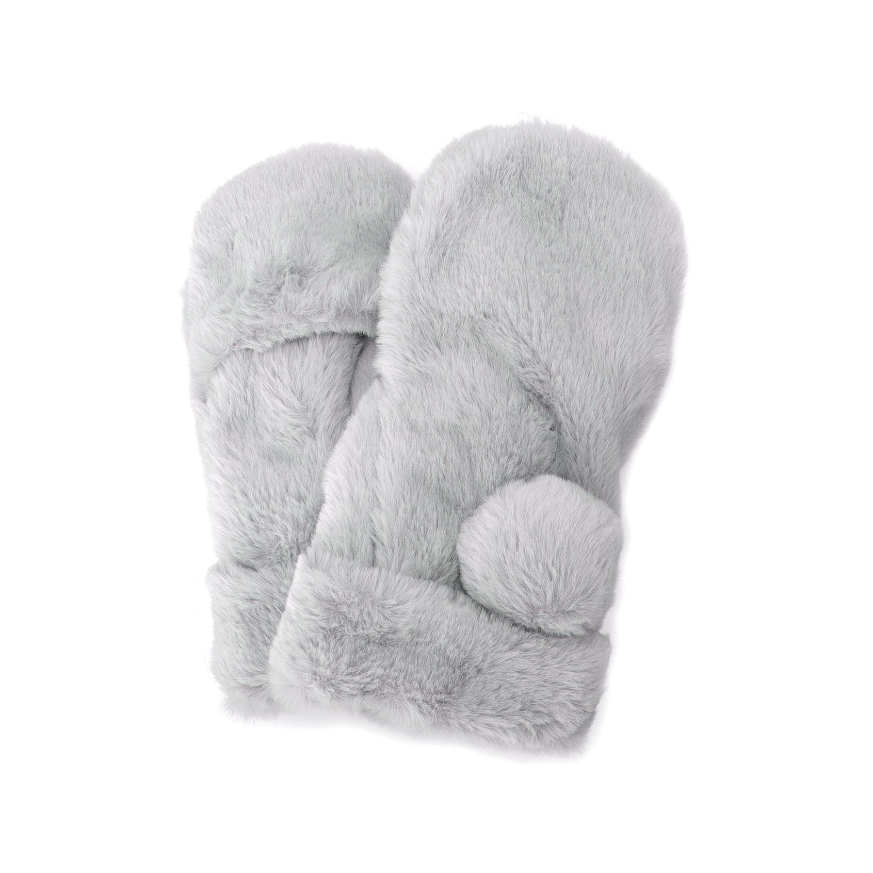 PINK-latte「ビッグポン付ファーミトン」|手袋|