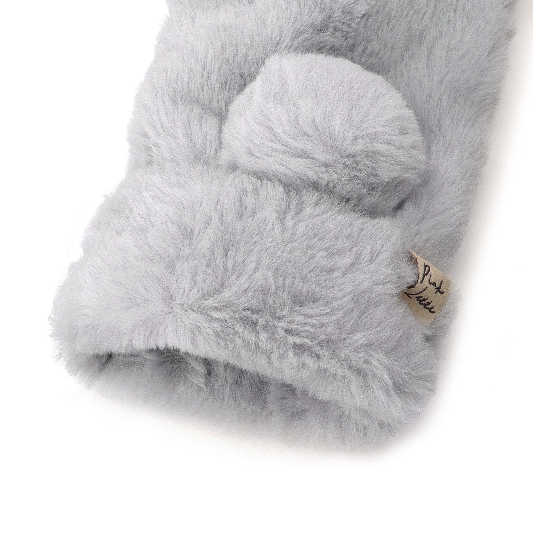 PINK-latte「ビッグポン付ファーミトン」|手袋|