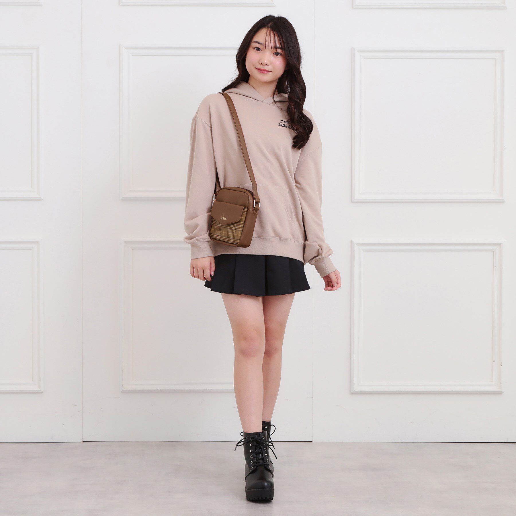 PINK-latte「フラップチェックショルダー」|ショルダー・メッセンジャー|