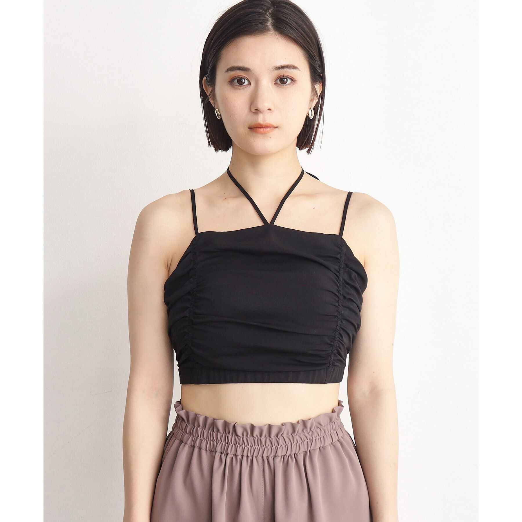 THE SHOP TK「【ラッシュガード/接触冷感/撥水/UVケア/洗える】MIZUGIWA_ホルター＆キャミビスチェ」|キャミソール|