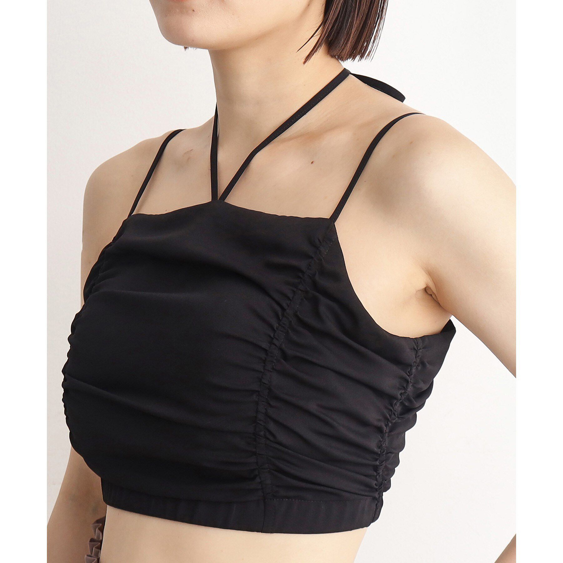 THE SHOP TK「【ラッシュガード/接触冷感/撥水/UVケア/洗える】MIZUGIWA_ホルター＆キャミビスチェ」|キャミソール|