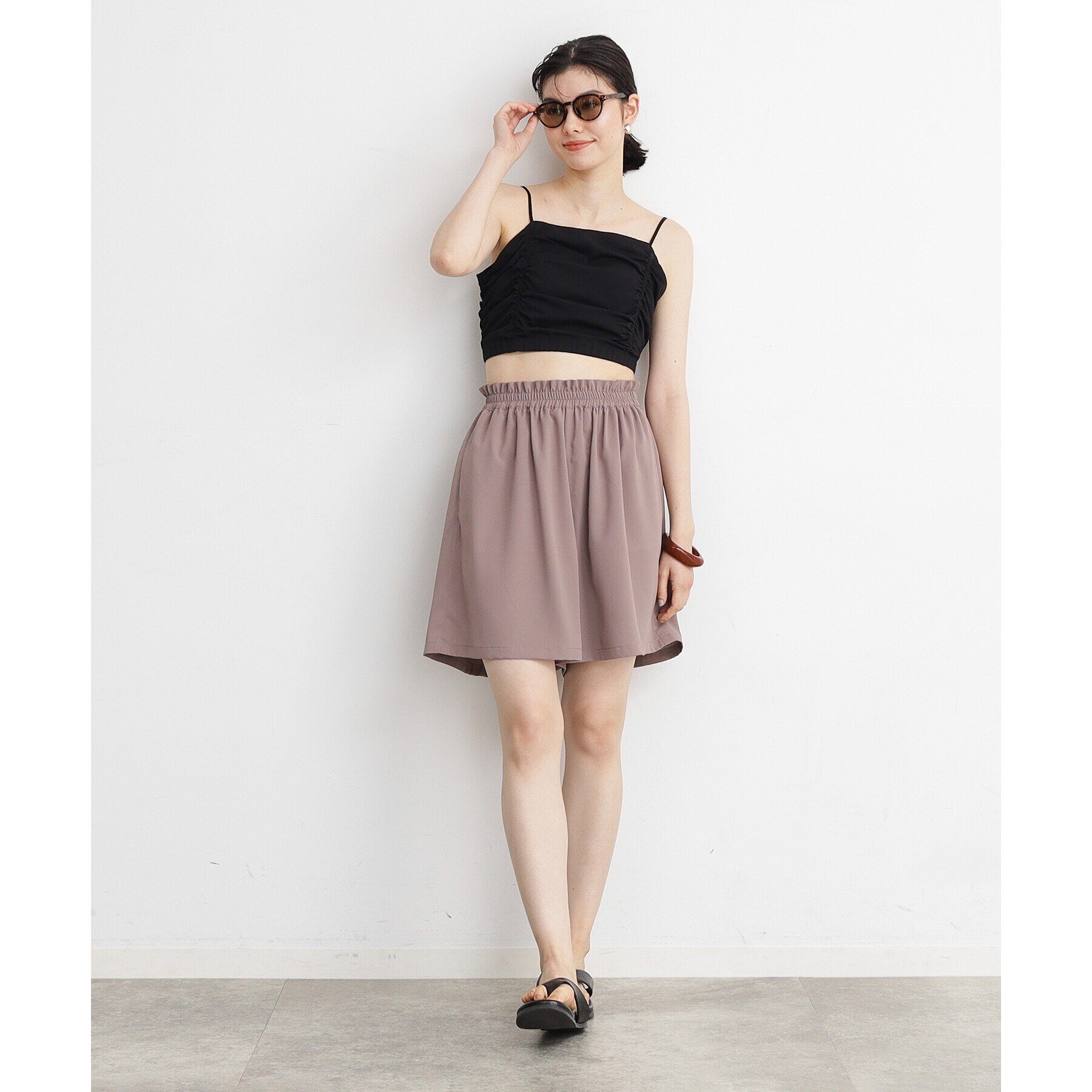 THE SHOP TK「【ラッシュガード/接触冷感/撥水/UVケア/洗える】MIZUGIWA_ホルター＆キャミビスチェ」|キャミソール|