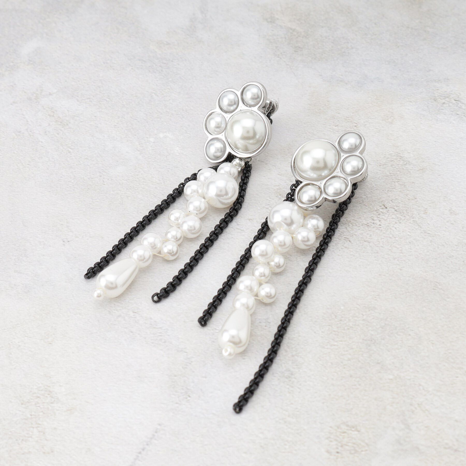 THE SHOP TK「ビジューロングイヤリング」|イヤリング|シルバー(006)