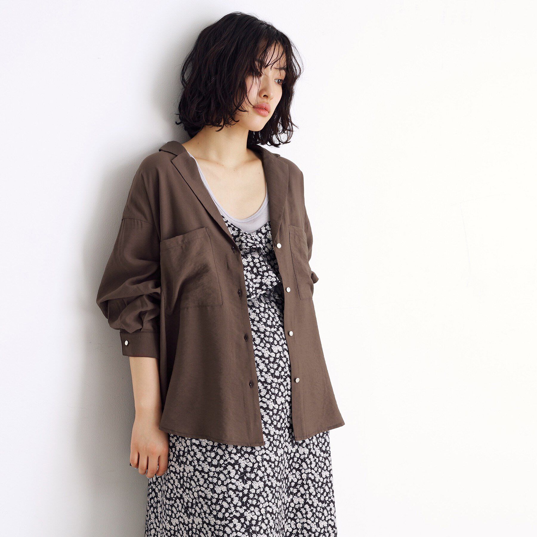 THE SHOP TK「テーラードカラーシャツ【洗える】」|シャツ・ブラウス|