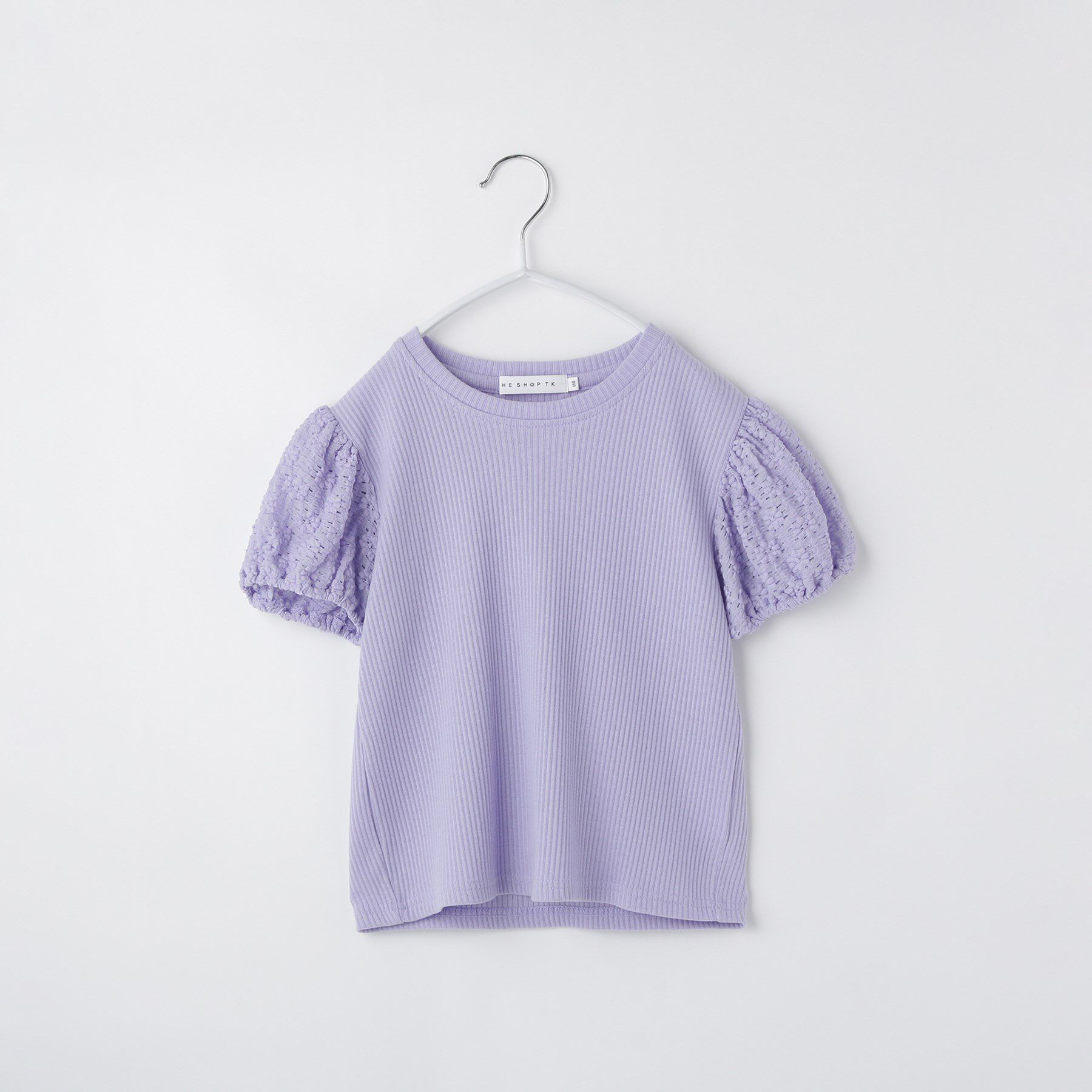 THE SHOP TK「【100-150】バルーンスリーブ半袖プルオーバー/洗濯機OK」|Tシャツ・カットソー|