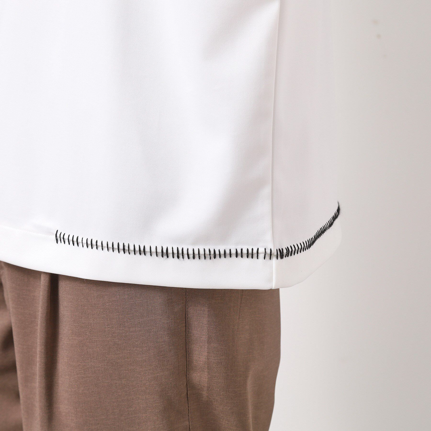 THE SHOP TK「ブランケットステッチ半袖Tシャツ」|Tシャツ・カットソー|