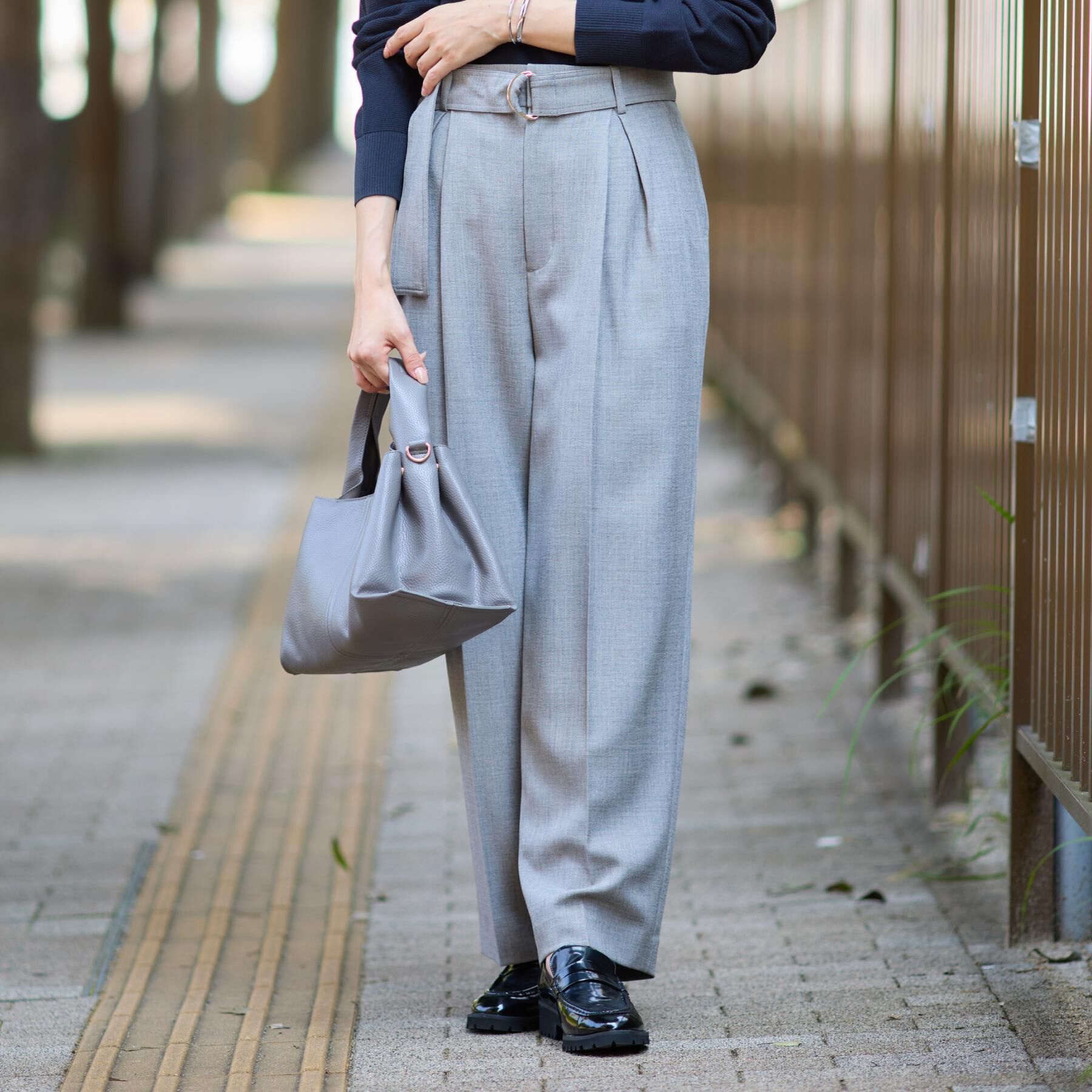 THE SHOP TK「ベルト付バレルパンツ【セットアップ可】/CAVIANシリーズ」|その他|