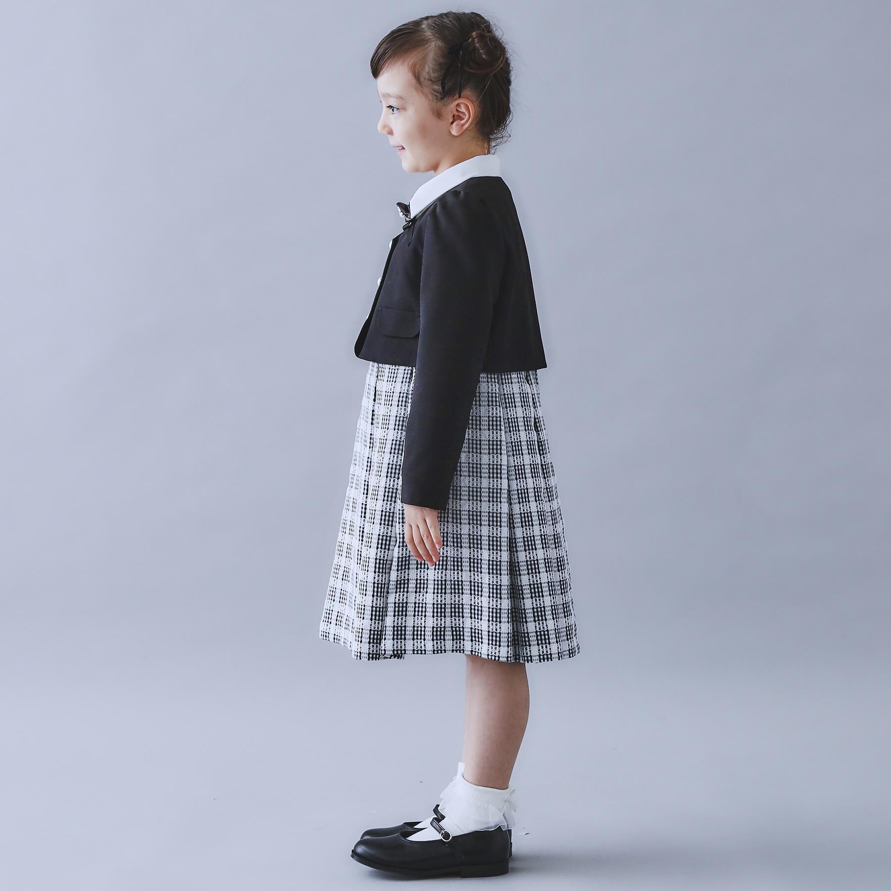 THE SHOP TK「【120-130/3点セット】ジャケット＆チェックワンピース/入園・卒園・入学」|ワンピース|