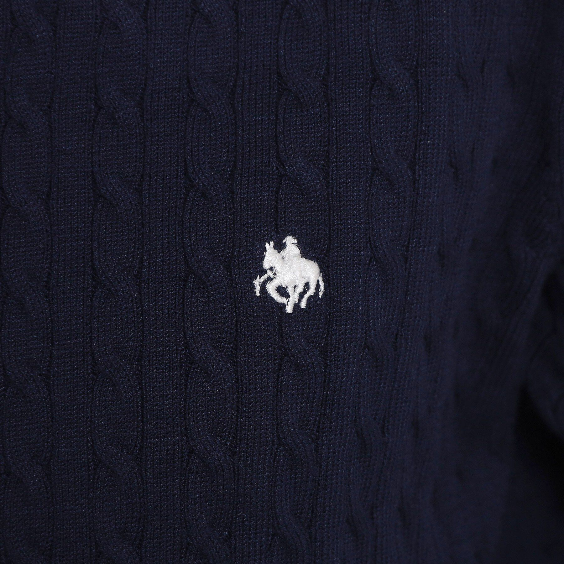 THE SHOP TK「POLO BCS ケーブルカーディガン」|カーディガン|