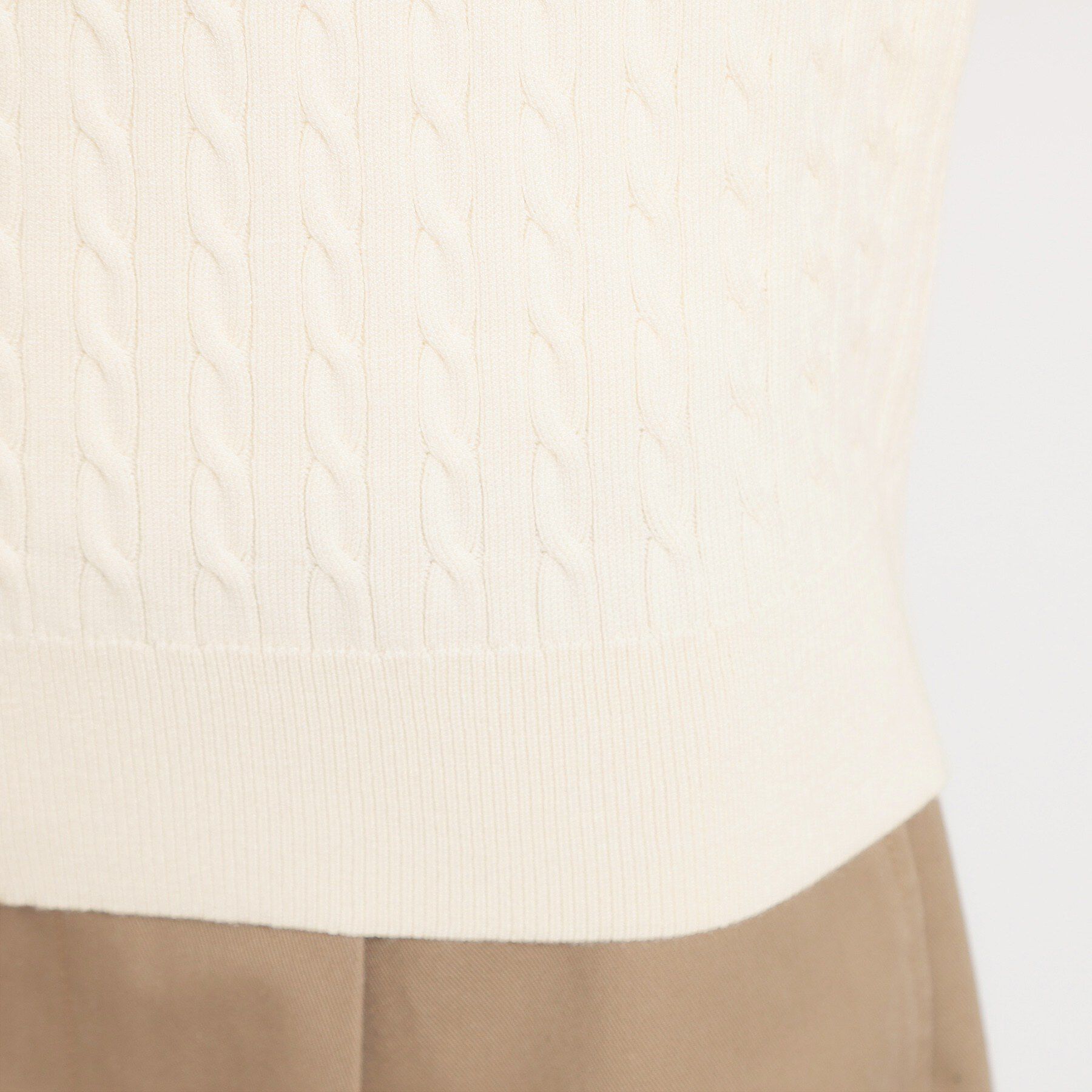 THE SHOP TK「POLO BCS ケーブルカーディガン」|カーディガン|