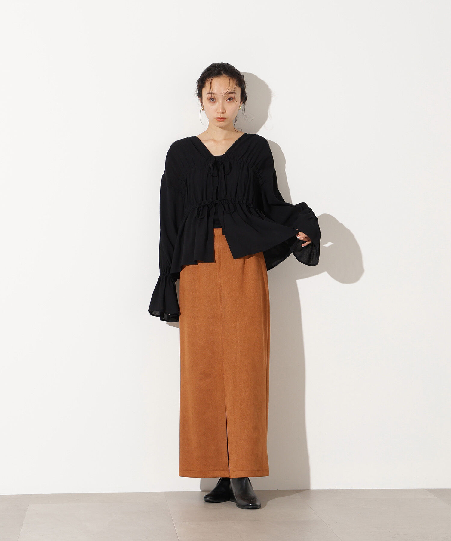  「フェイクスウェードスリットスカート」|スカート|